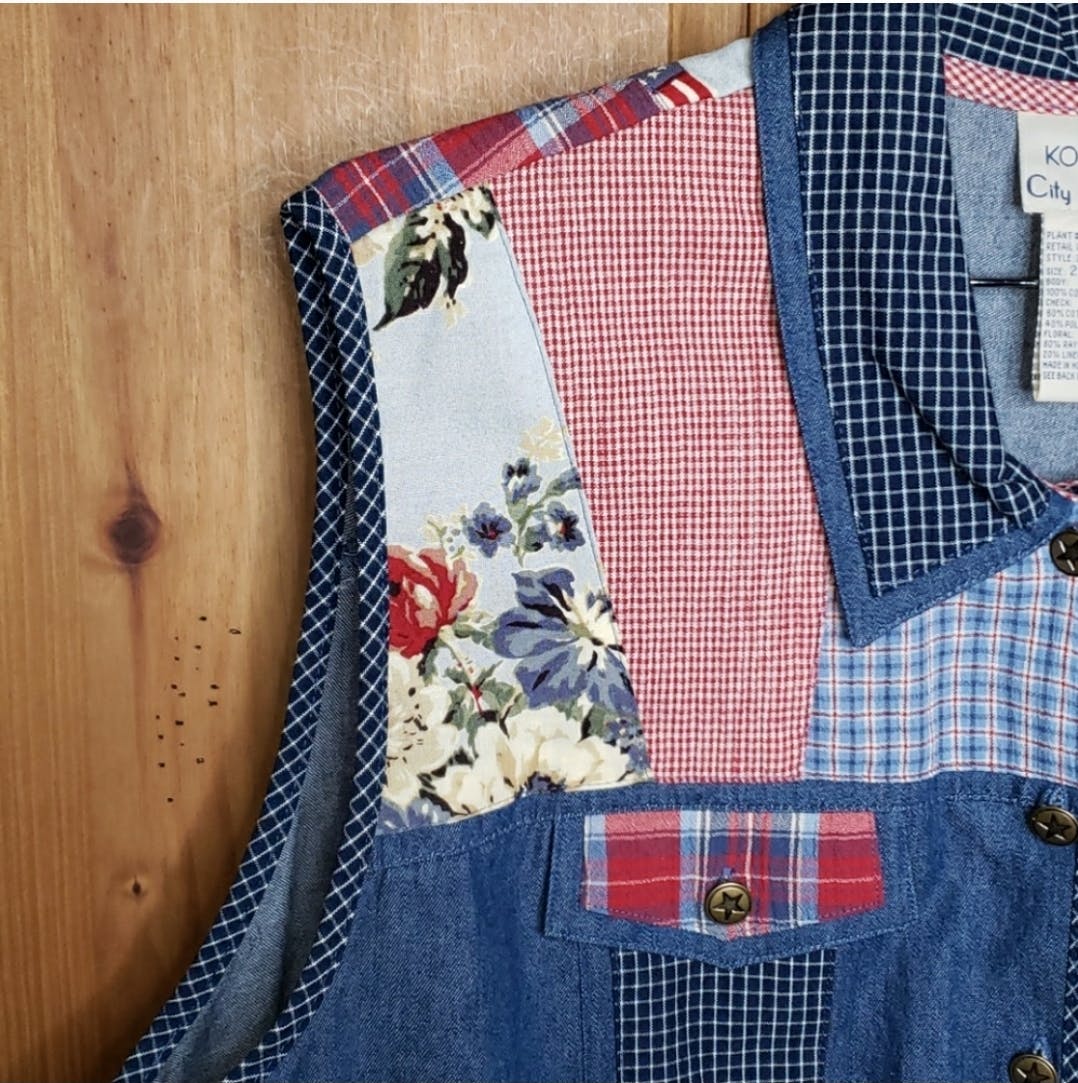 Denim Patchwork Vest by Koret - Image 7