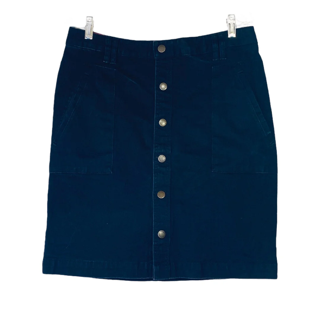 Denim Skirt 90s Vintage Button Down Womens Size 14 Black Jean by Tommy Hilfiger - Image 11