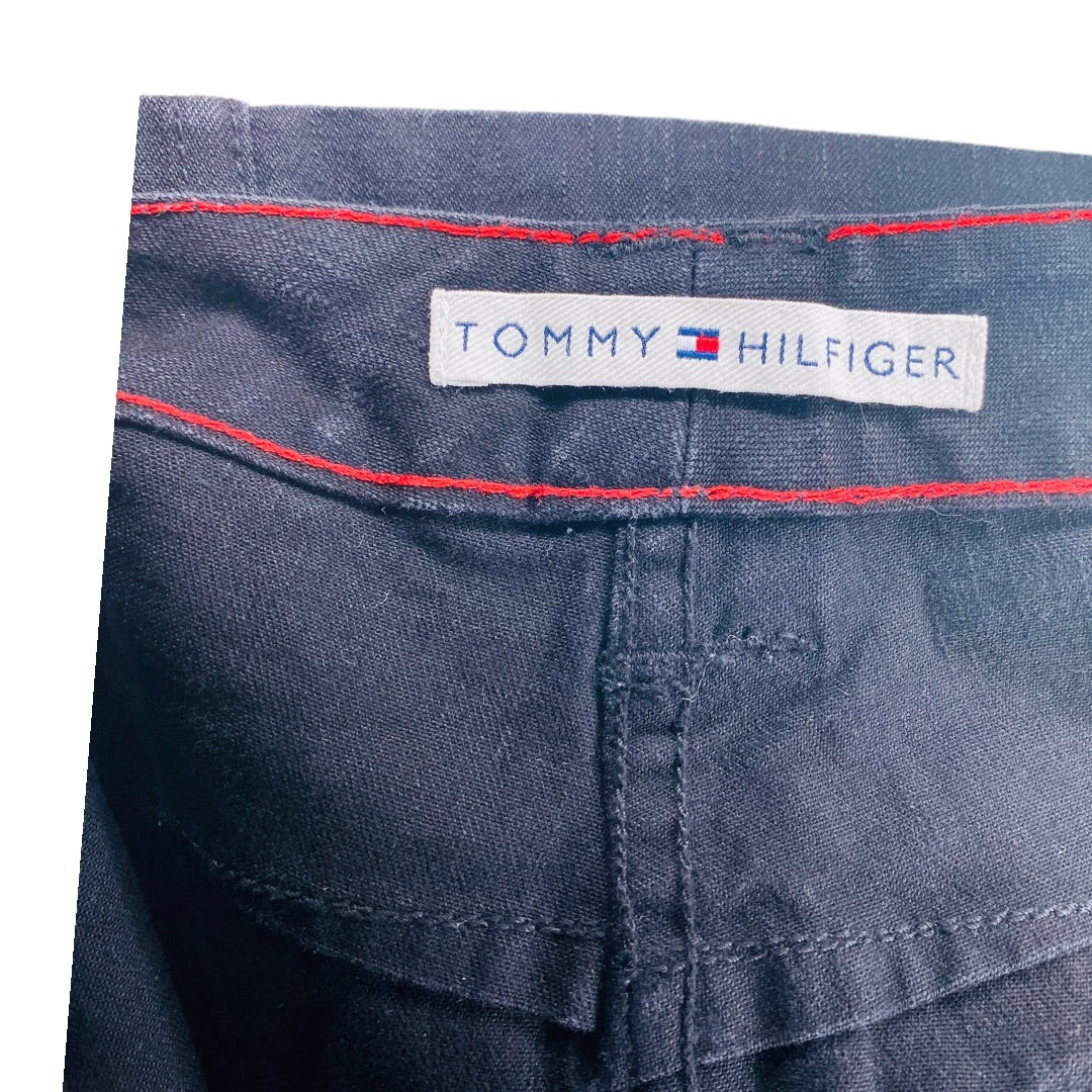 Denim Skirt 90s Vintage Button Down Womens Size 14 Black Jean by Tommy Hilfiger - Image 8