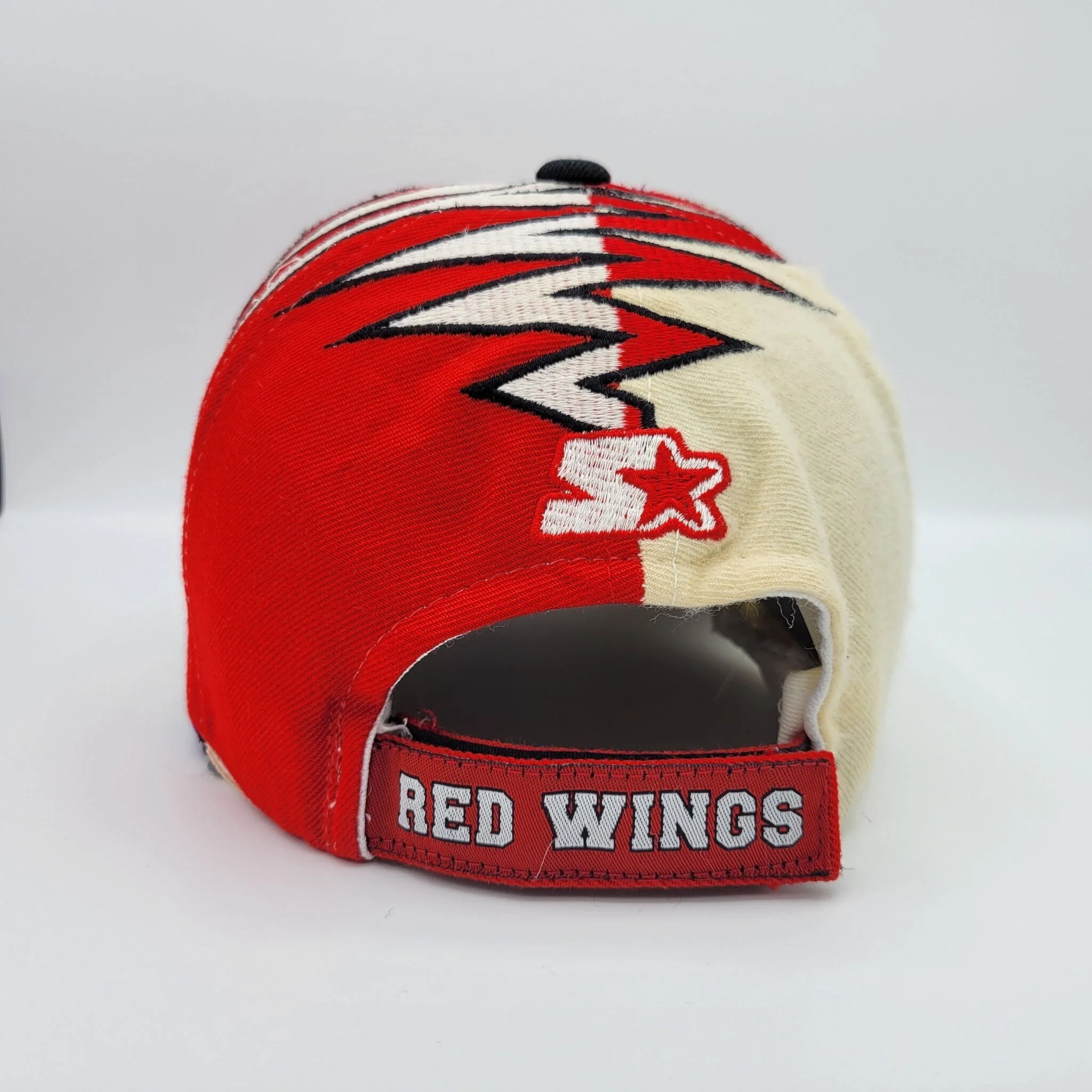Detroit Red Wings Vintage 90s Starter Shockwave Hat Nhl Hockey Baseball Velcro Strapback Cap The Right Hat One Size by Starter - Image 4