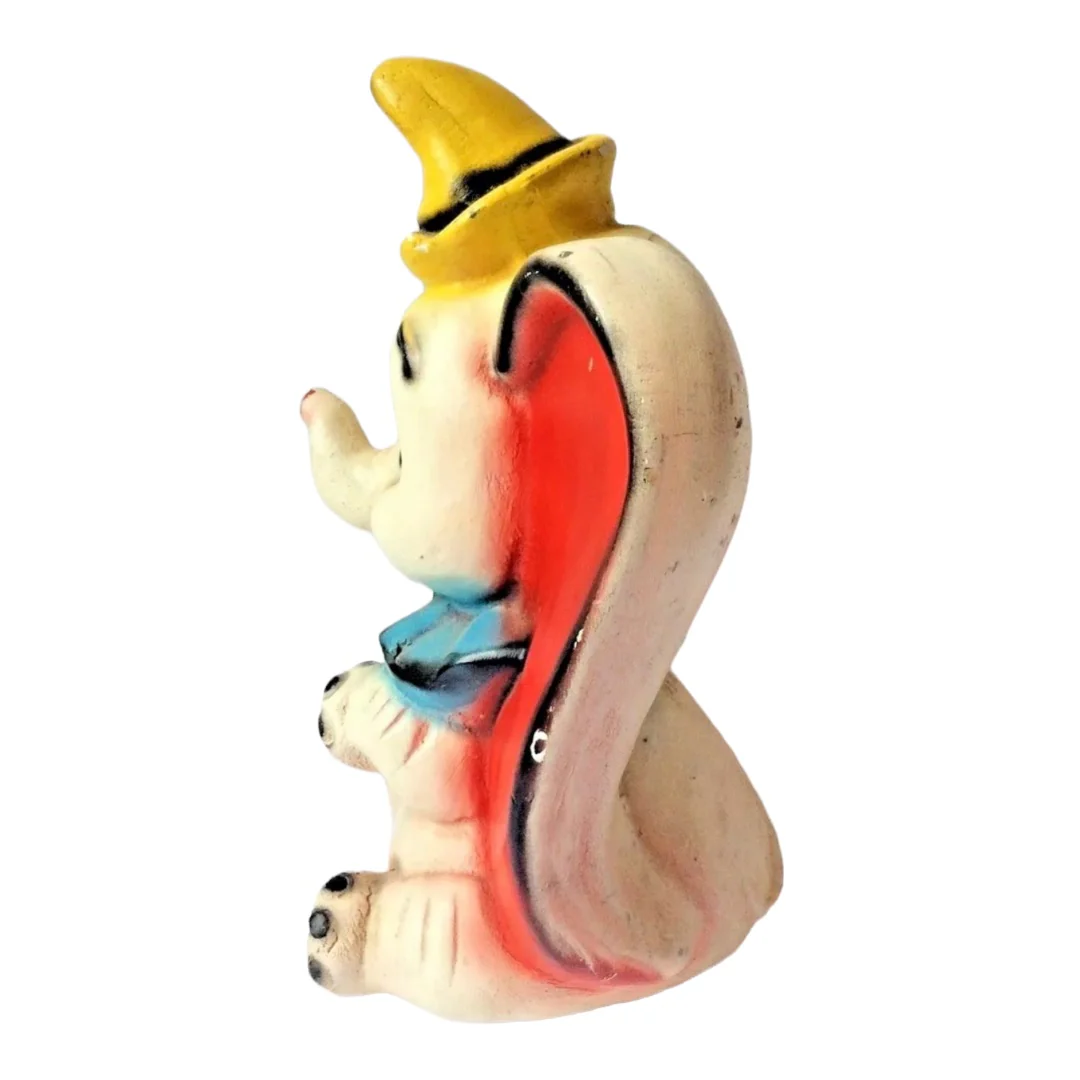 Disney Dumbo 1972 Hand Painted Coin Bank Play Pal Chalkware Piggy Bank Vintage by Chalkware Play Pal - Image 5