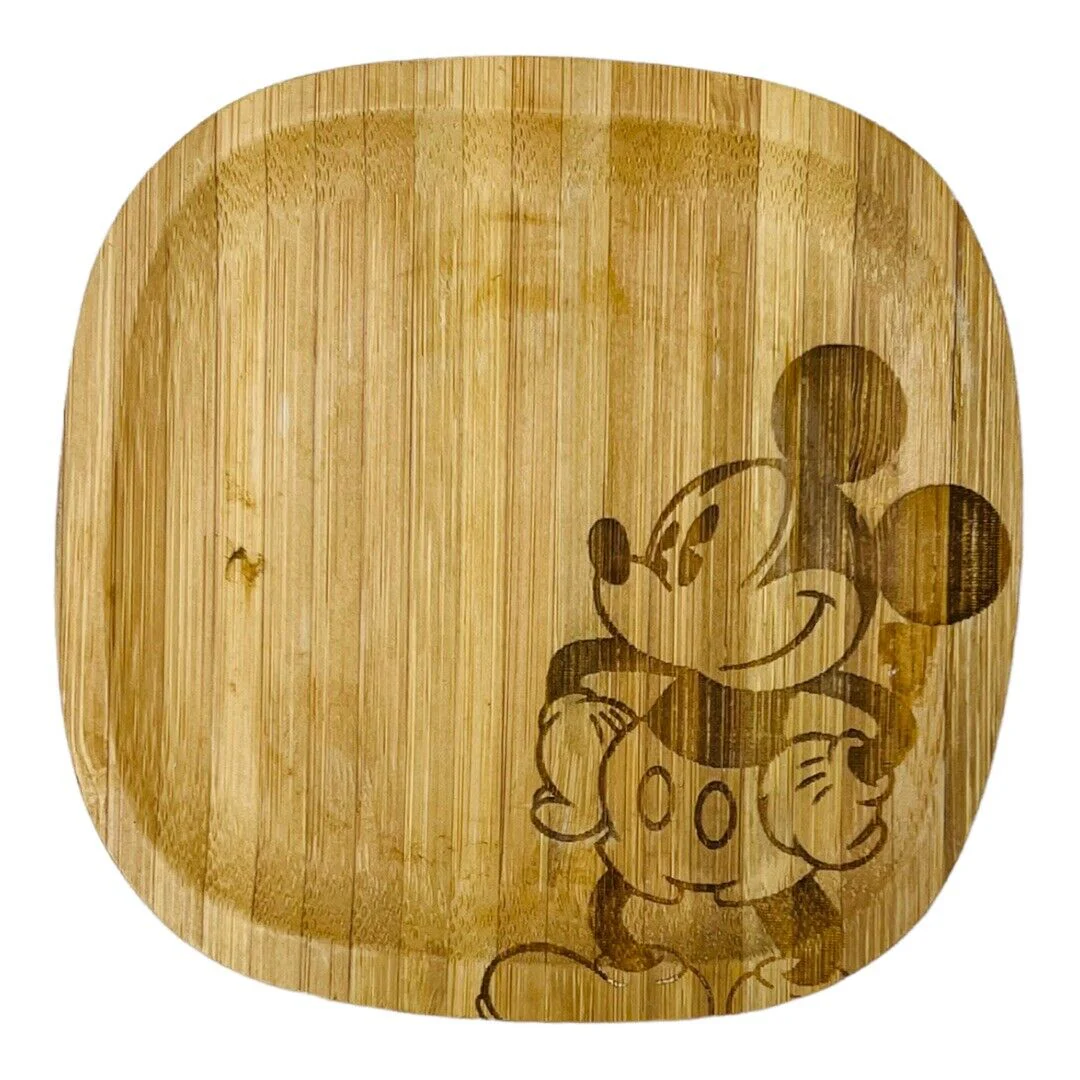 Disney Parks Mickey Mouse Bamboo Authentic Original Coaster Set of 6 Stamp Used by Disney - Image 2