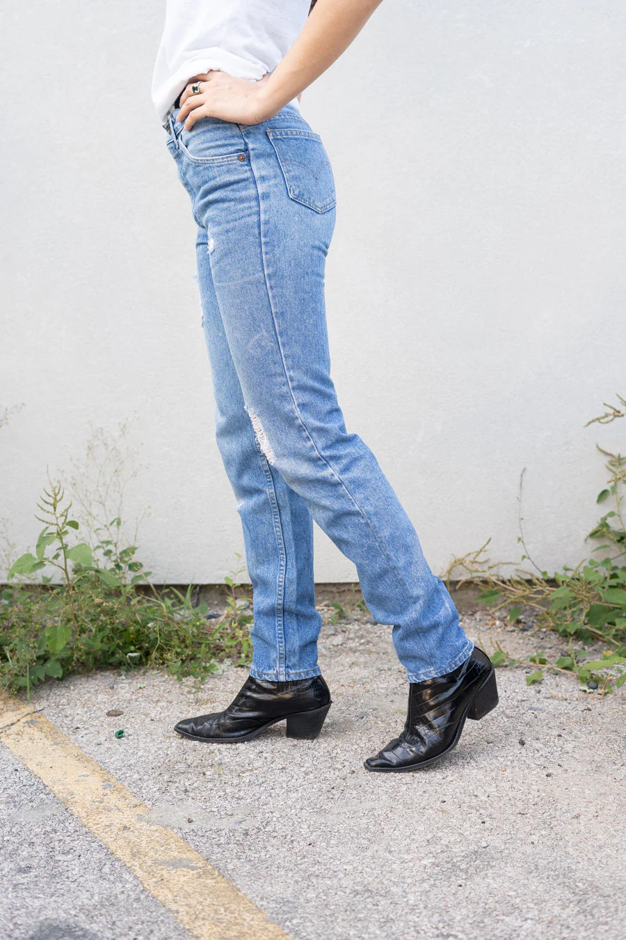 Distressed Levi’s Medium Wash Jeans by Levi’s - Image 6