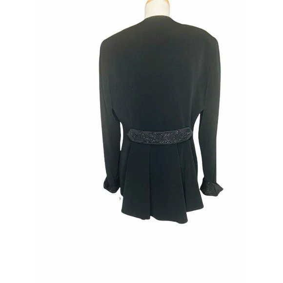 Dnwt 3 Piece Jacket Skirt and Scarf Formal Suit Nwt Black Size 12 by Daymor Couture - Image 11