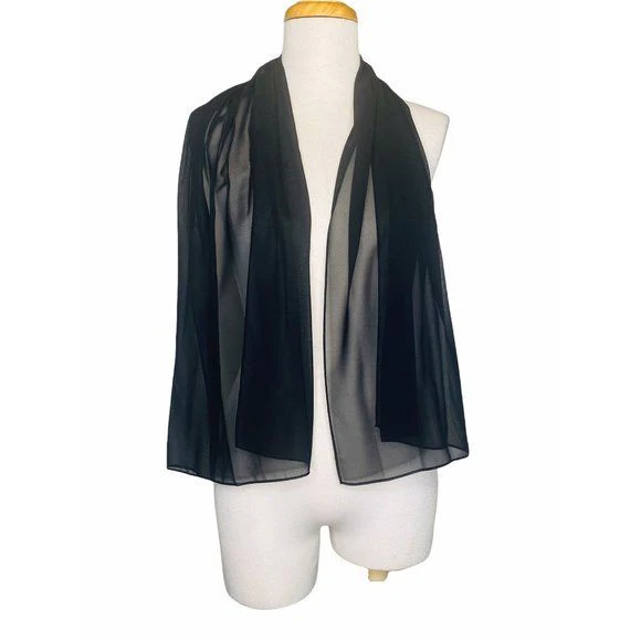 Dnwt 3 Piece Jacket Skirt and Scarf Formal Suit Nwt Black Size 12 by Daymor Couture - Image 12