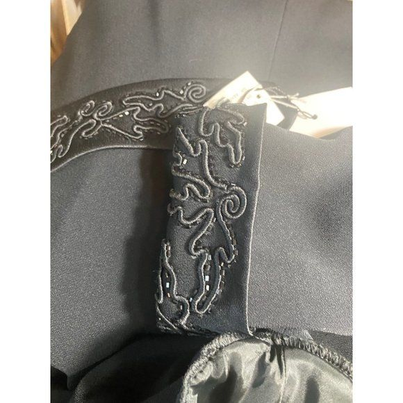 Dnwt 3 Piece Jacket Skirt and Scarf Formal Suit Nwt Black Size 12 by Daymor Couture - Image 14