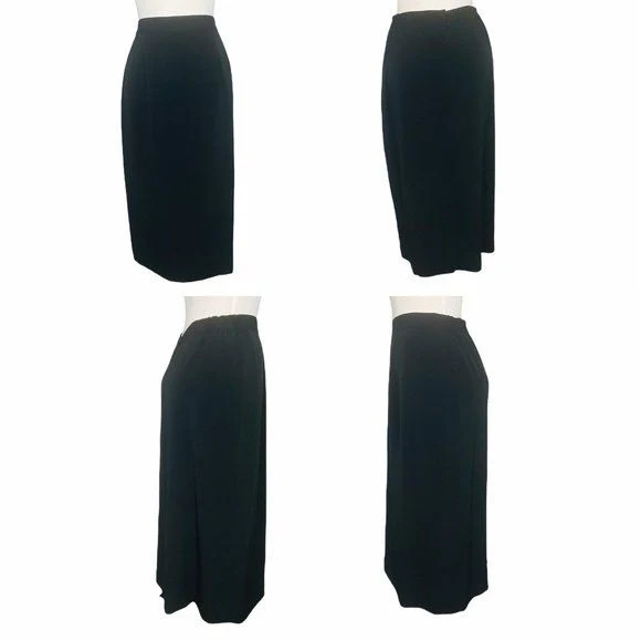 Dnwt 3 Piece Jacket Skirt and Scarf Formal Suit Nwt Black Size 12 by Daymor Couture - Image 3