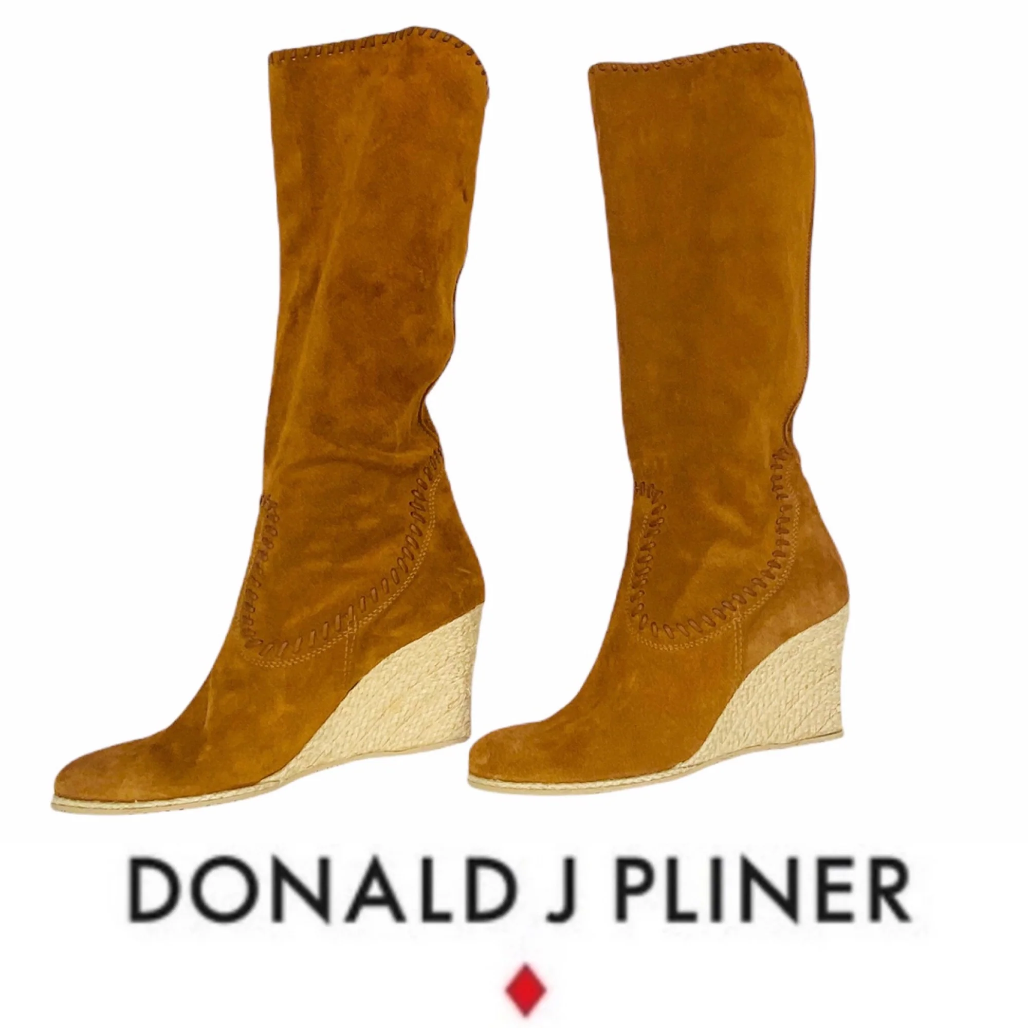 Donald J. Pliner Quinn Women’s Suede Leather Espadrille High Boots by Donald J. Pliner - Image 3