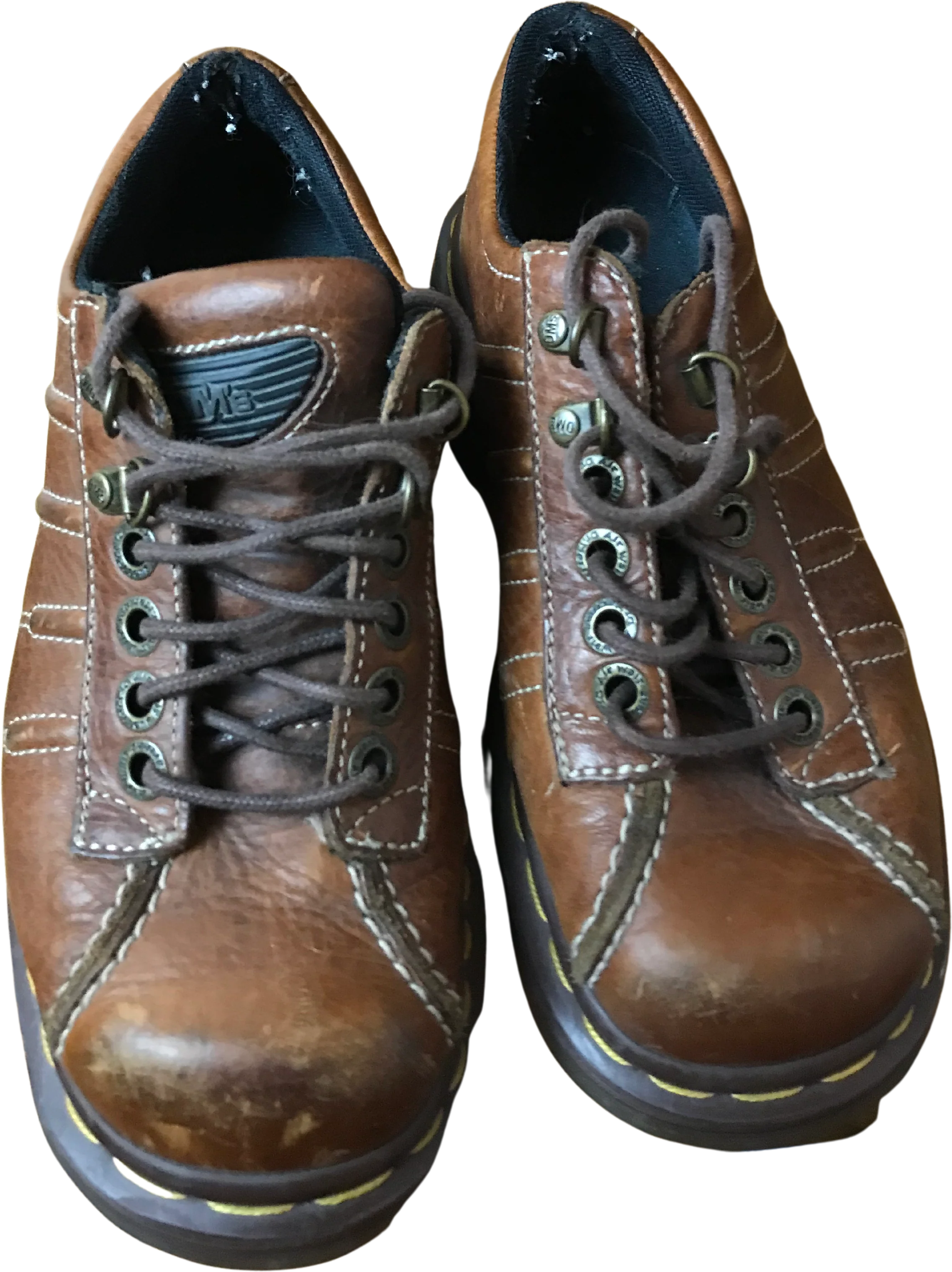 Chunky Lug Brown Leather Oxfords 7 by Dr Martens - Image 2