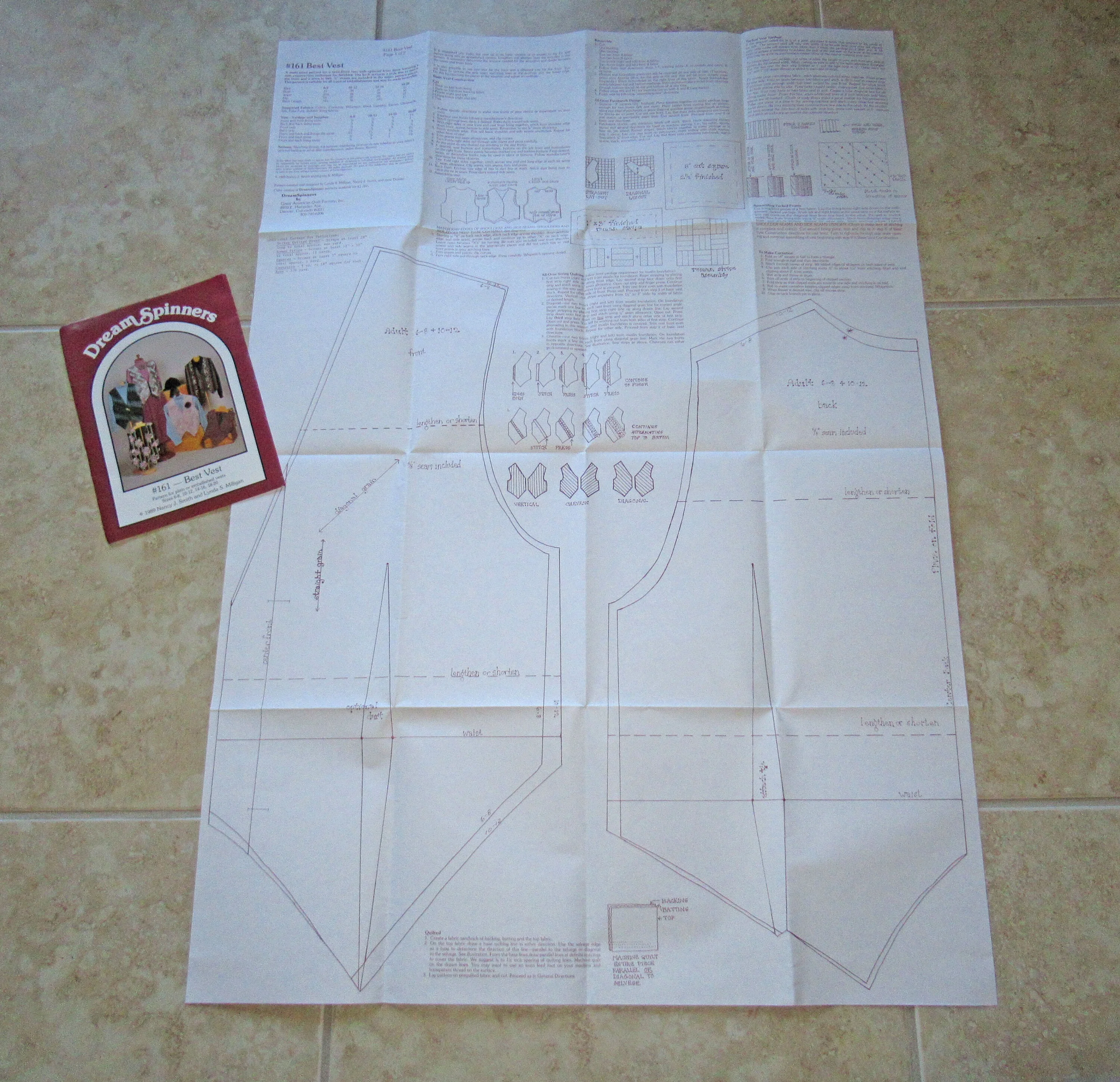 Dream Spinners Pattern 161 Plain Or Embellished Vest 1989 Nancy Smith and Lynda Mulligan Sizes 6 - 20 Intact with Instructions Made Usa - Image 7