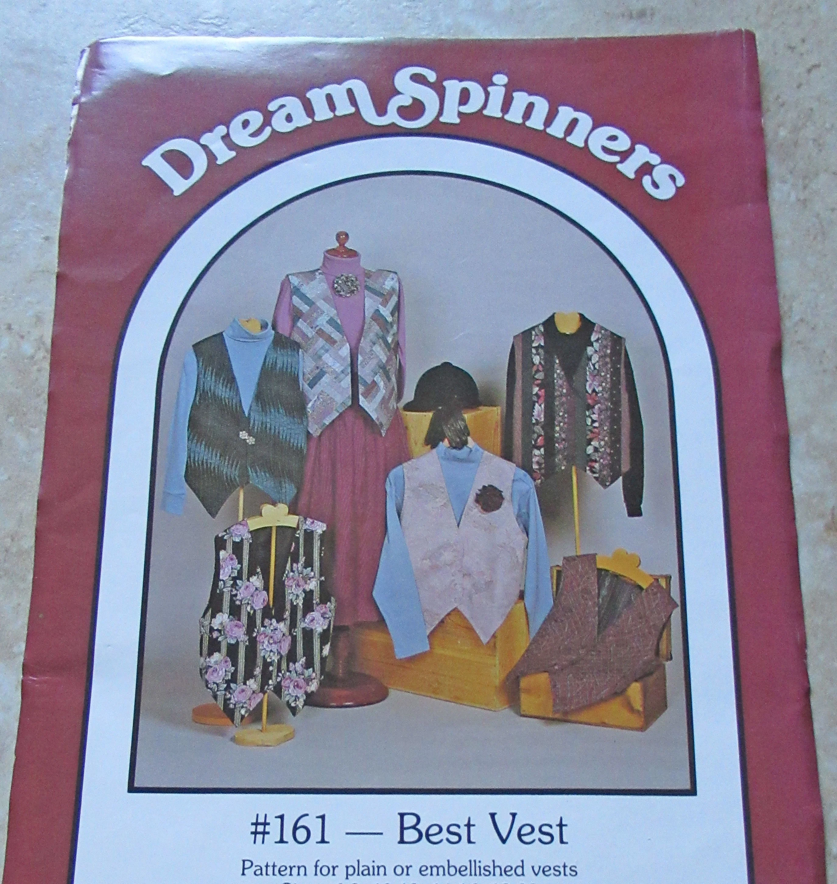 Dream Spinners Pattern 161 Plain Or Embellished Vest 1989 Nancy Smith and Lynda Mulligan Sizes 6 - 20 Intact with Instructions Made Usa - Image 8