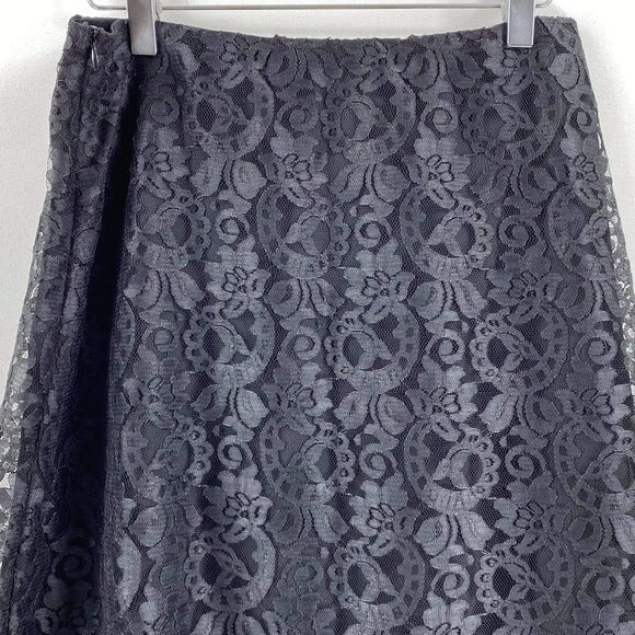 Gray Barn Lace Floral Flowy A-Line Midi Skirt Dress by Dress Barn - Image 7