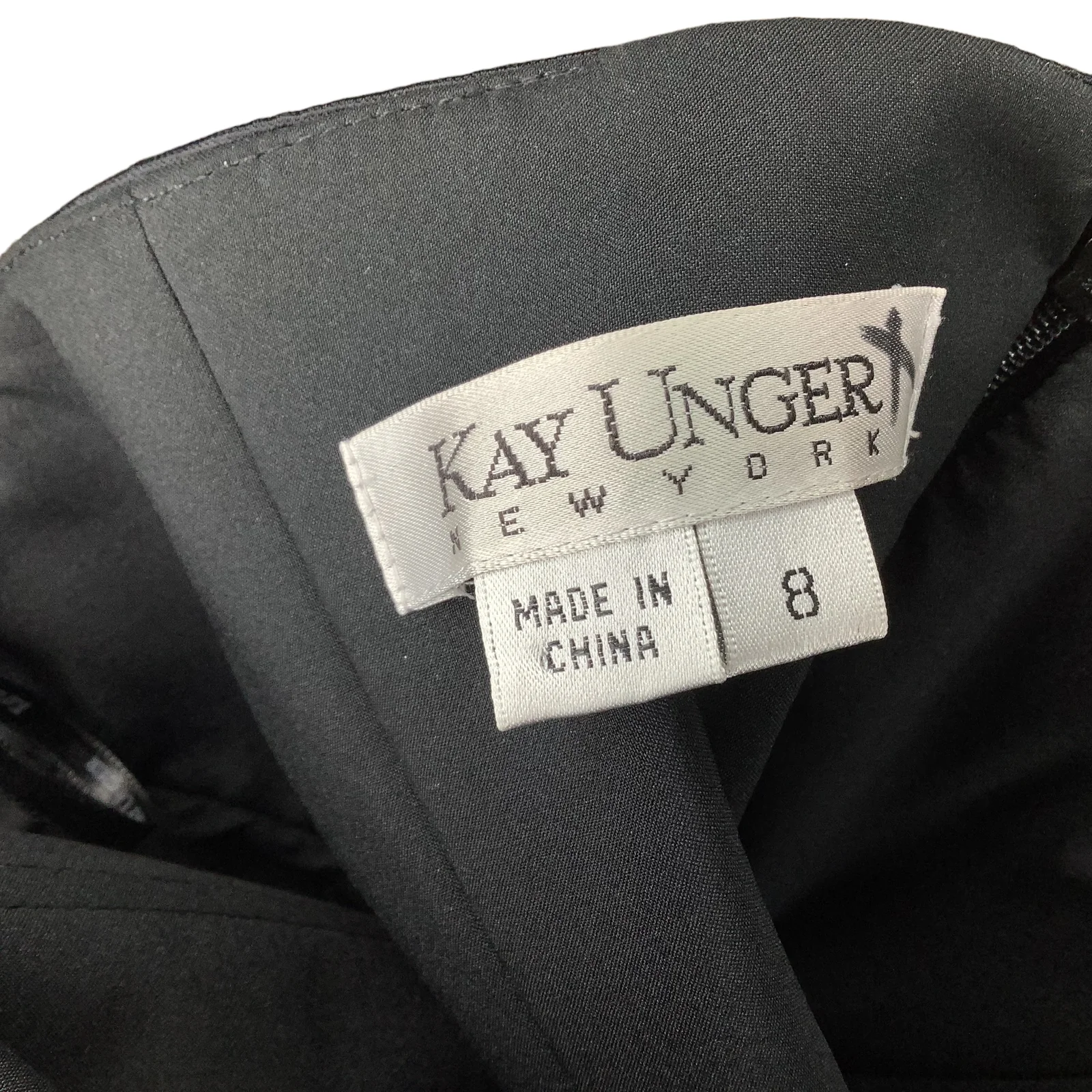 Dress Mini S/m Vintage 90s Black Strapless Ruched Cocktail Sheath Lbd by Kay Unger - Image 7