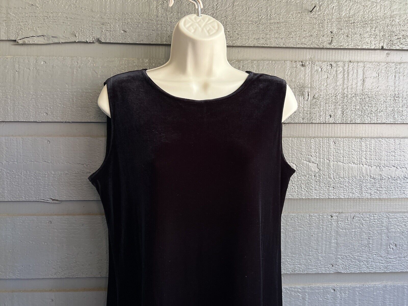 90s Long Black Velvet Hostess Maxi Dress Small By Dressing Clio - Image 3