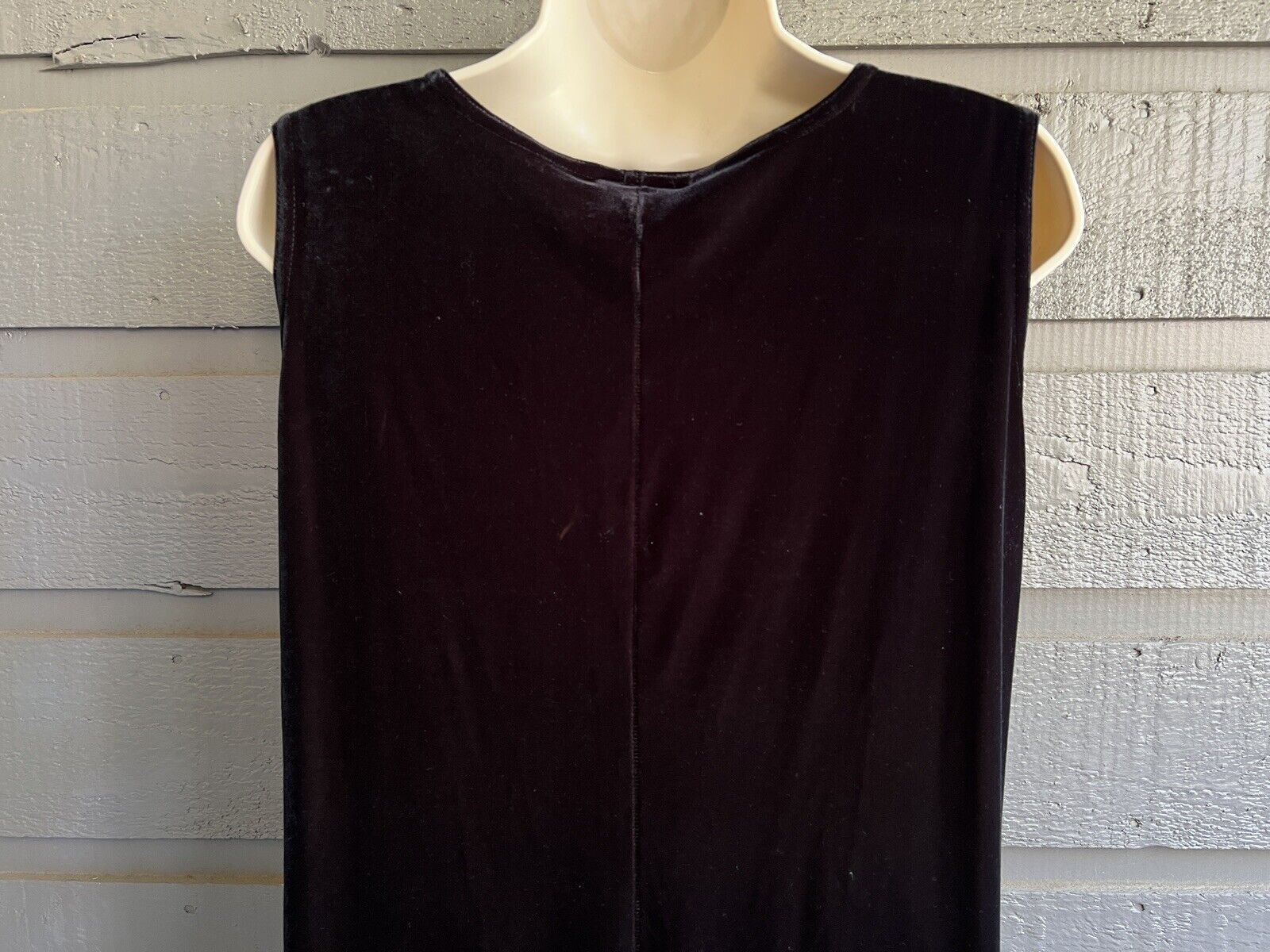 90s Long Black Velvet Hostess Maxi Dress Small By Dressing Clio - Image 5