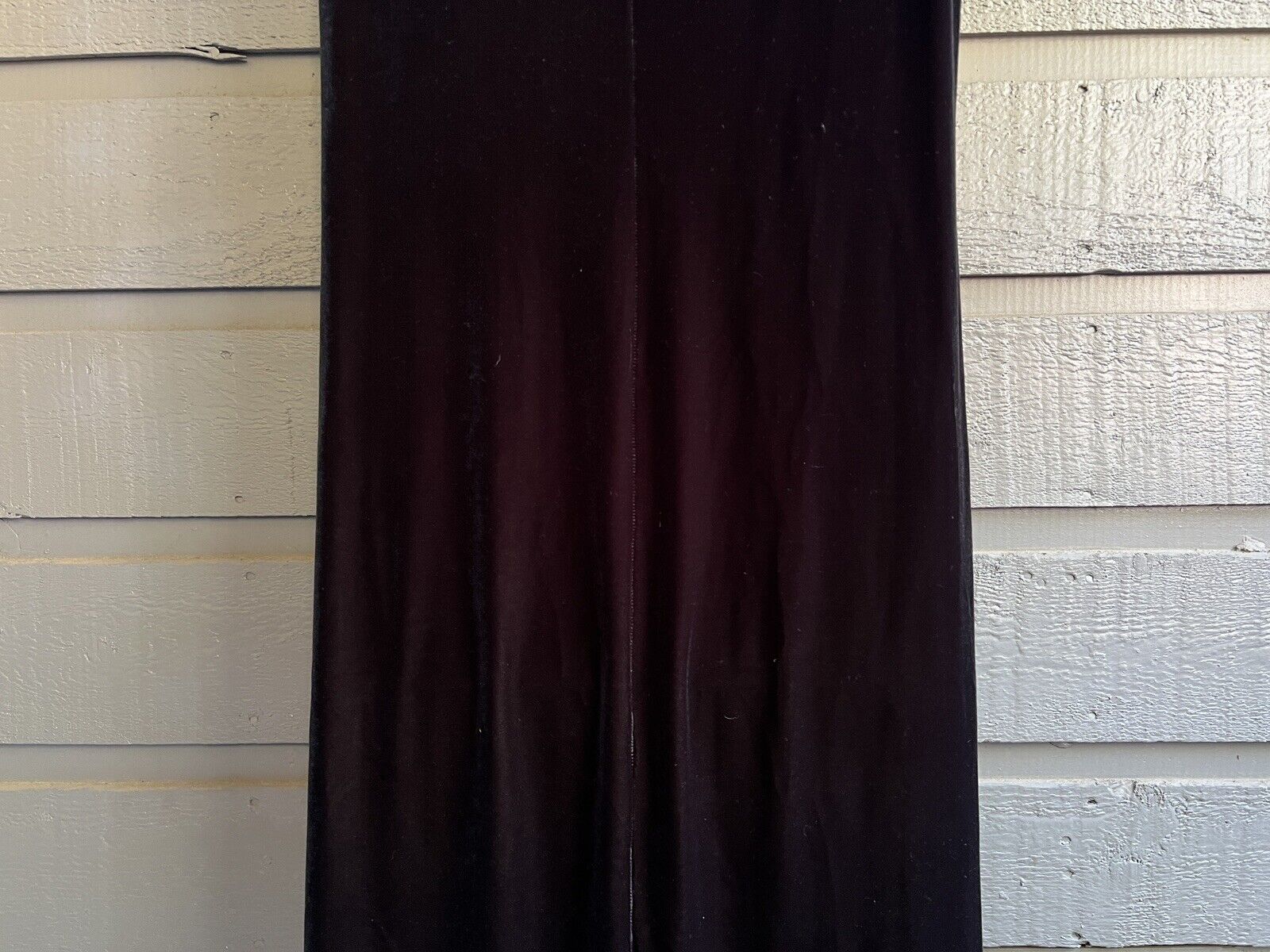 90s Long Black Velvet Hostess Maxi Dress Small By Dressing Clio - Image 7