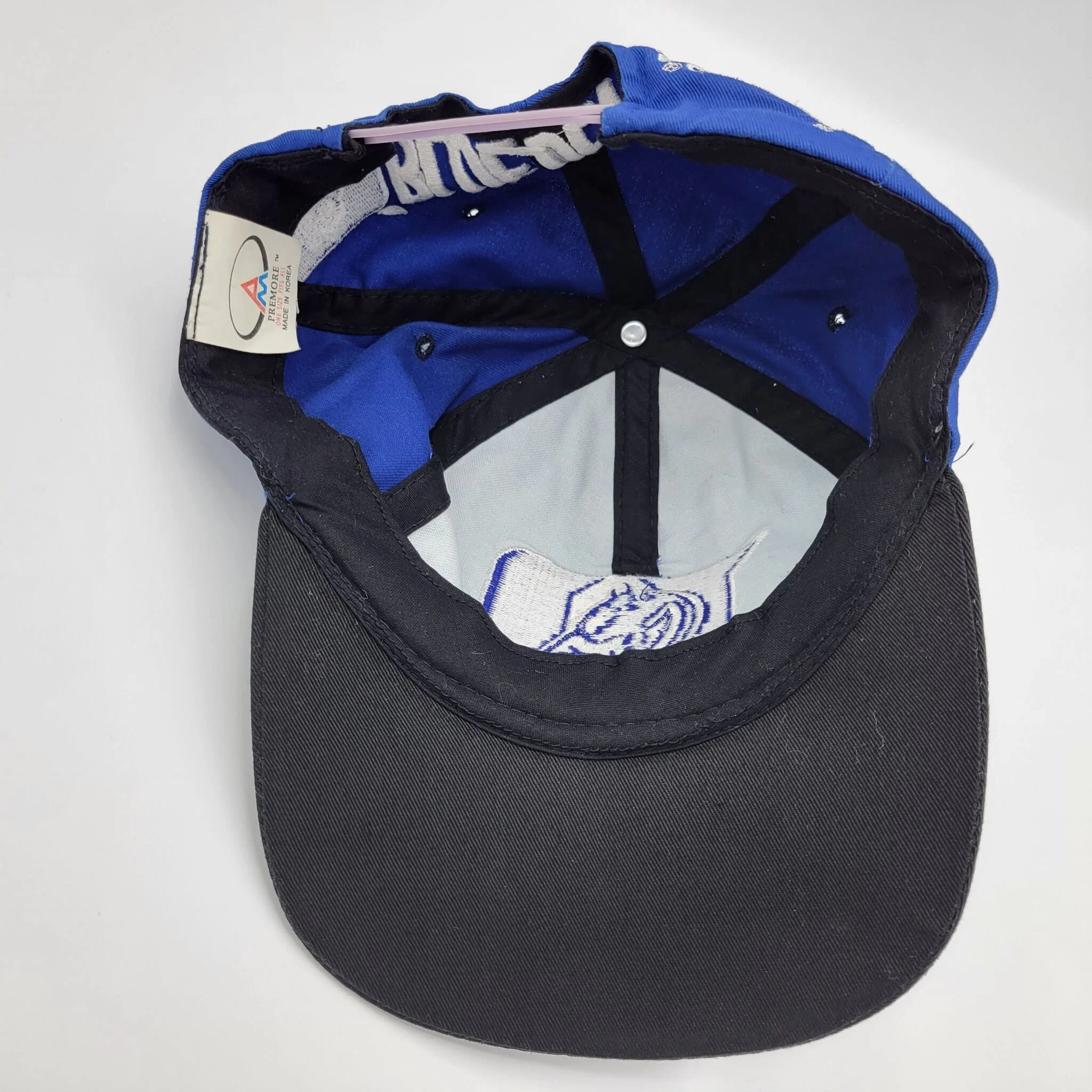 Duke Blue Devils Vintage 90s Snapback Hat Black and Blue College University Baseball Style Cap One Size Fits All - Image 5