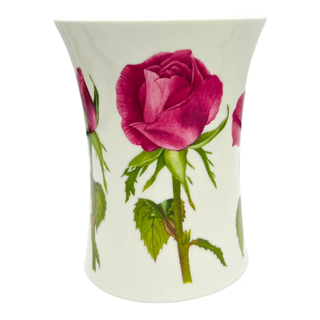 00s Dunoon China Pink Rose Cup Mug 4 1/2" Tall England Design Cadenza by Kathy Pickles By Kathy Pickles - Image 4