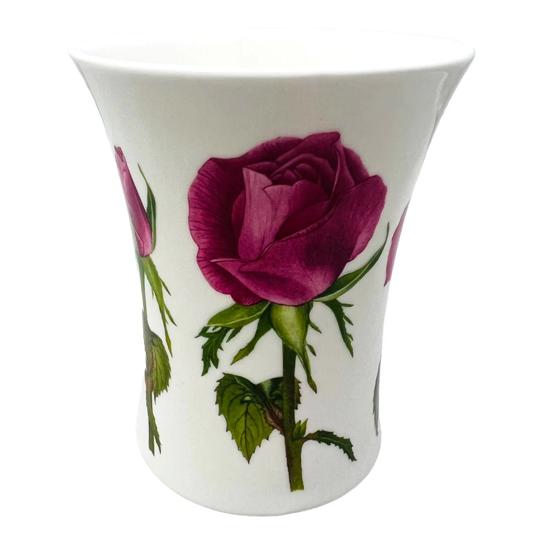 00s Dunoon China Pink Rose Cup Mug 4 1/2" Tall England Design Cadenza by Kathy Pickles By Kathy Pickles - Image 7