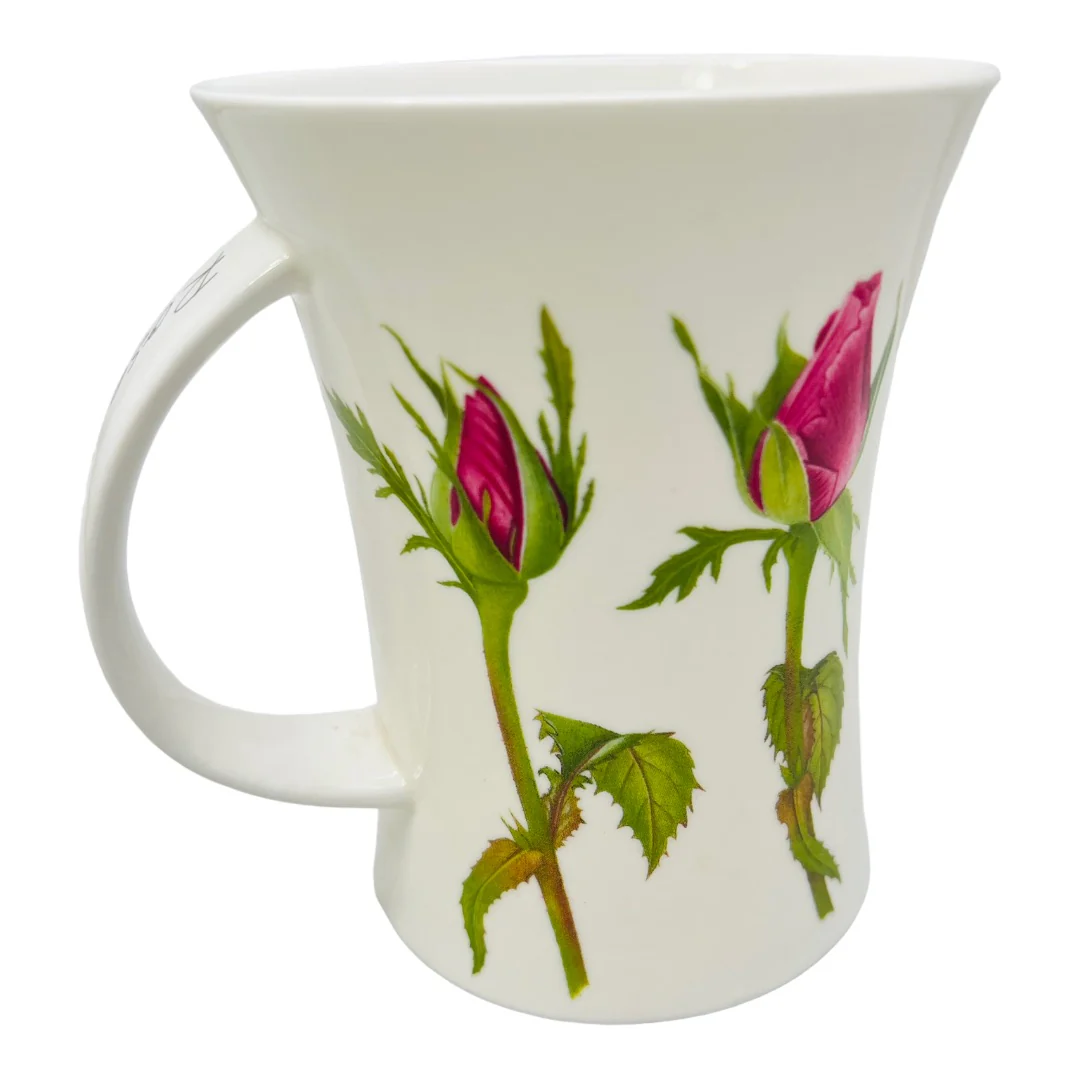 00s Dunoon China Pink Rose Cup Mug 4 1/2" Tall England Design Cadenza by Kathy Pickles By Kathy Pickles - Image 9