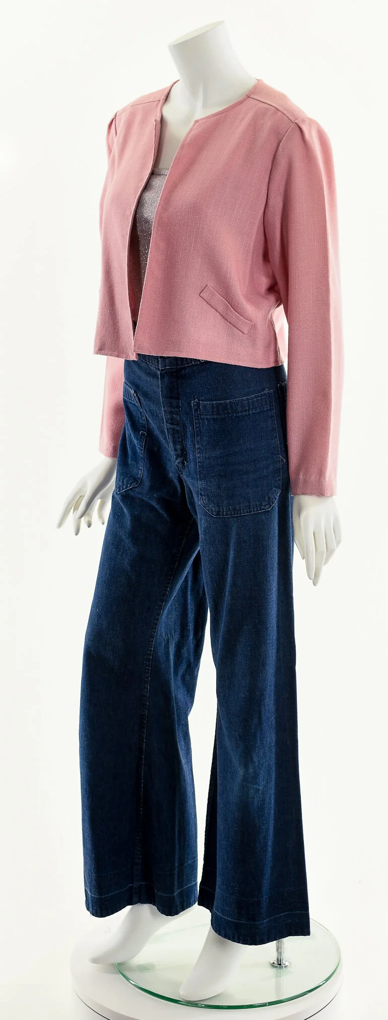 Dusty Pink Cropped Jacket - Image 10