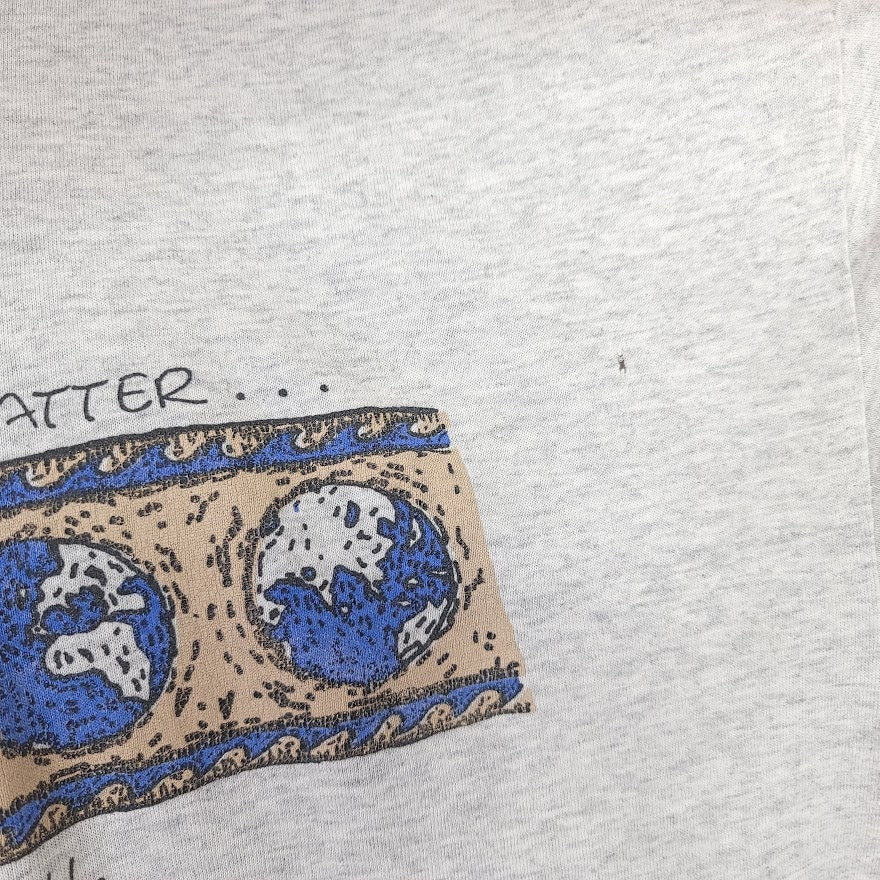 Earth Day T-Shirt Vintage 90s Earth and School Matter Treat Them Well Made In Usa Mens Size 2xl - Image 3
