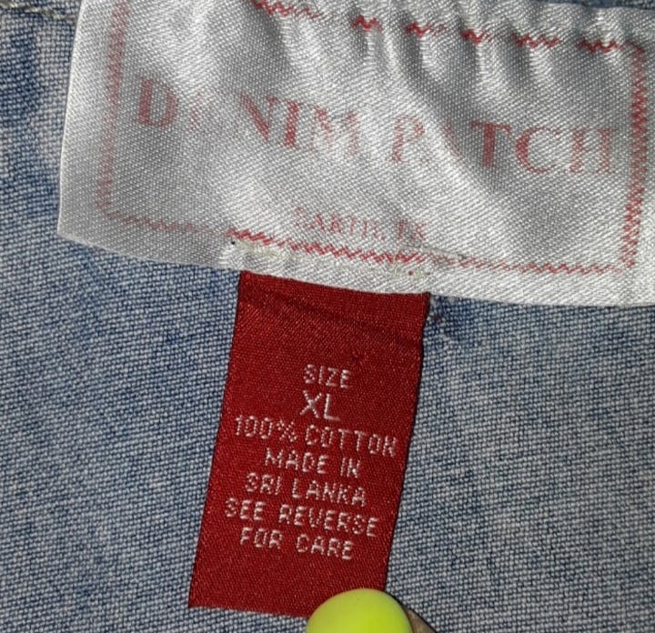 Denim Carpenter Overalls with Red Hem by Denim Patch - Image 6