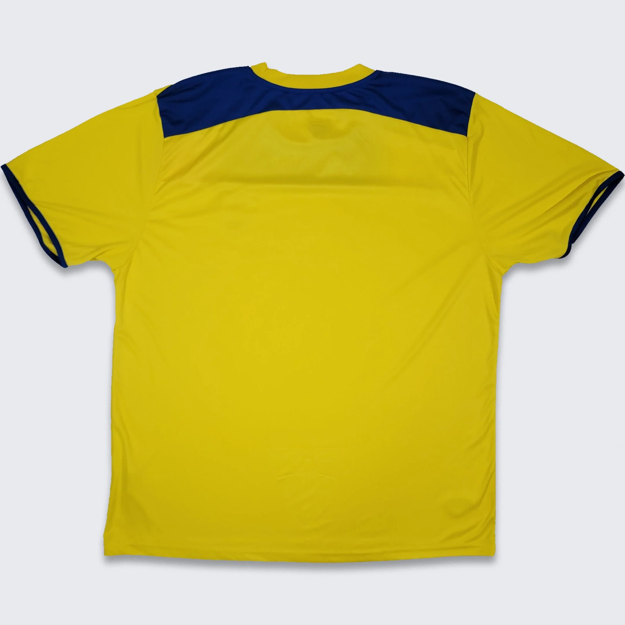 Ecuador National Team Marathon Soccer Jersey Yellow Blue Kit Shirt Traditional Home Uniform Size Men's - Image 2