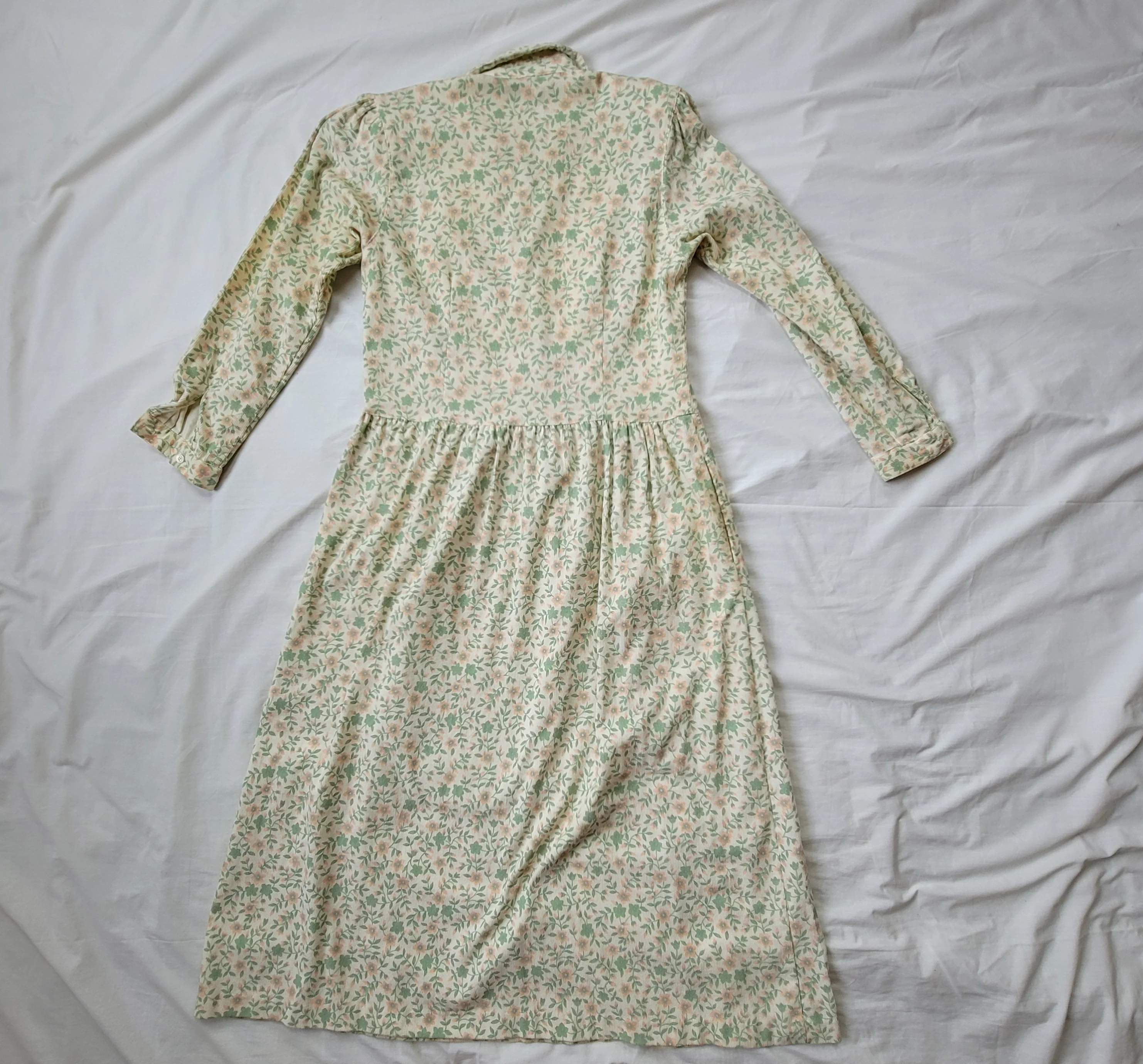 Eddie Bauer Corduroy Floral Dress M Modest Pockets By Eddie Bauer - Image 14