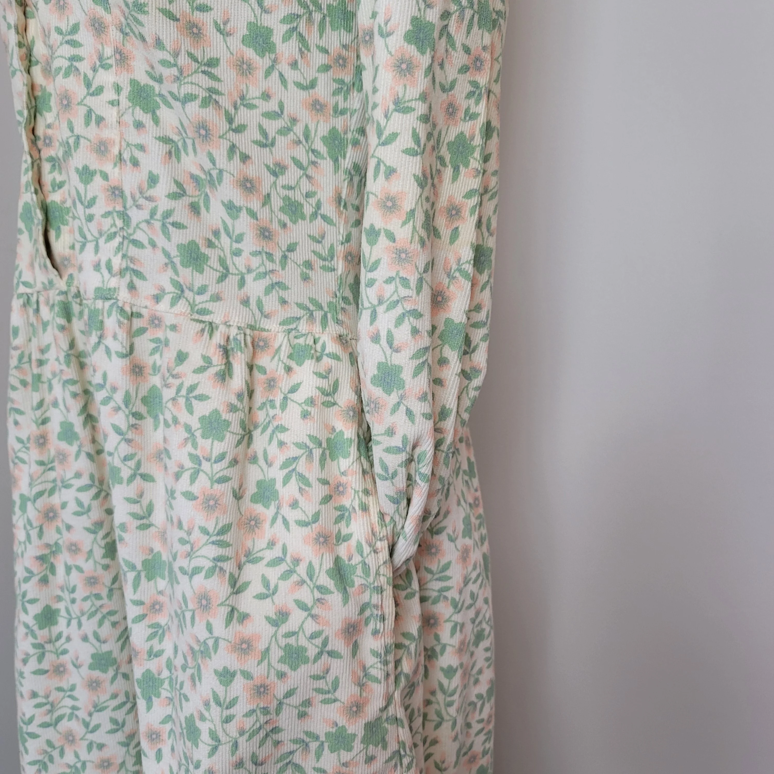 Eddie Bauer Corduroy Floral Dress M Modest Pockets By Eddie Bauer - Image 9