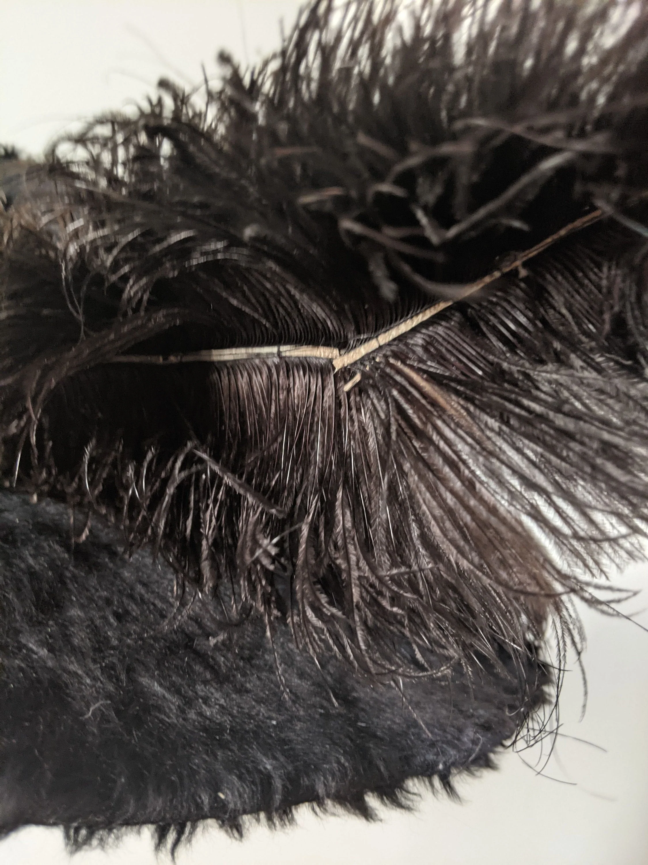 Edwardian Beaver Hat Ostrich Feather Antique Edwardian Clothing Historical Fashion Accessories - Image 4