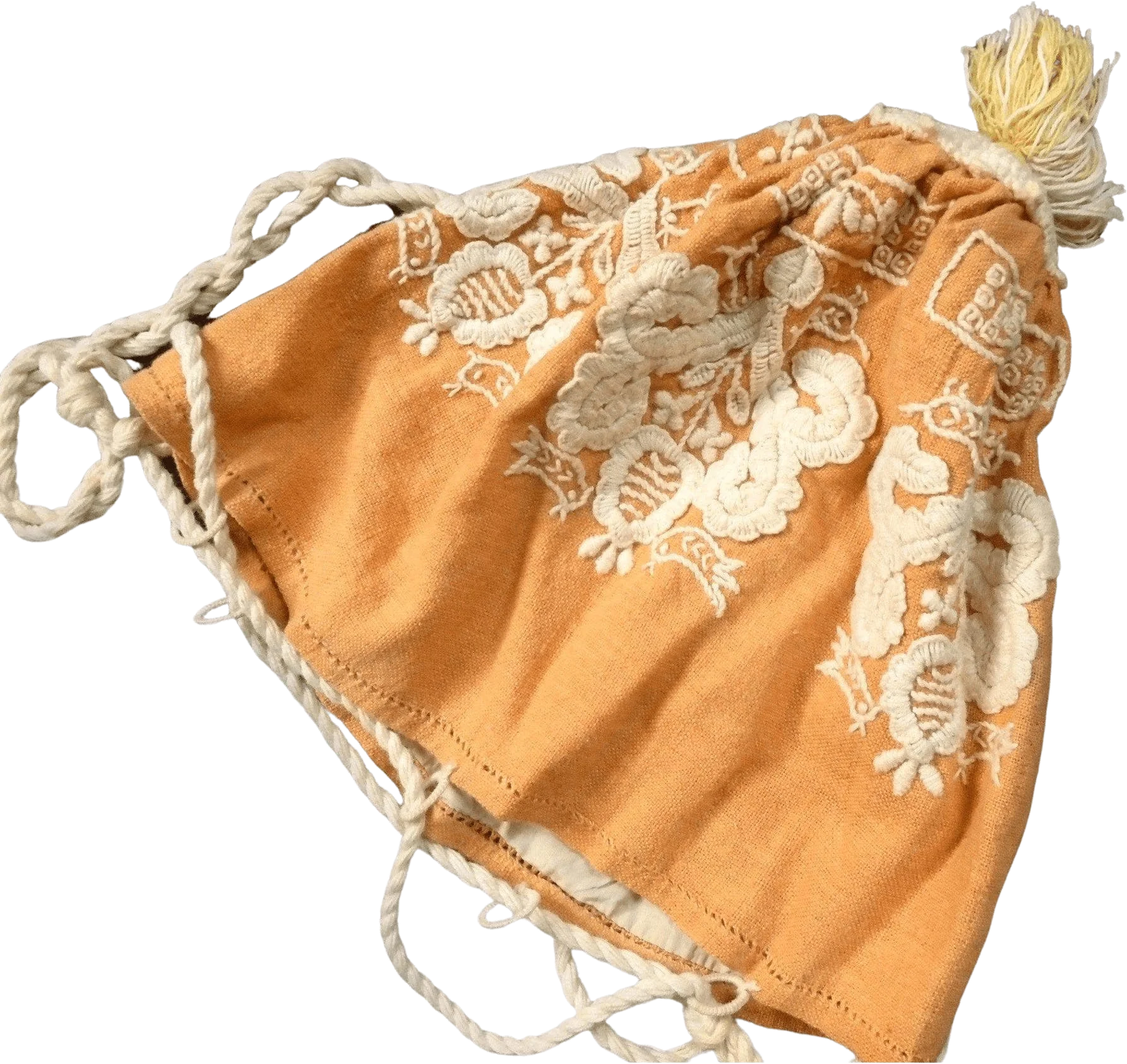 Edwardian Handmade Embroidered Pouch Purse