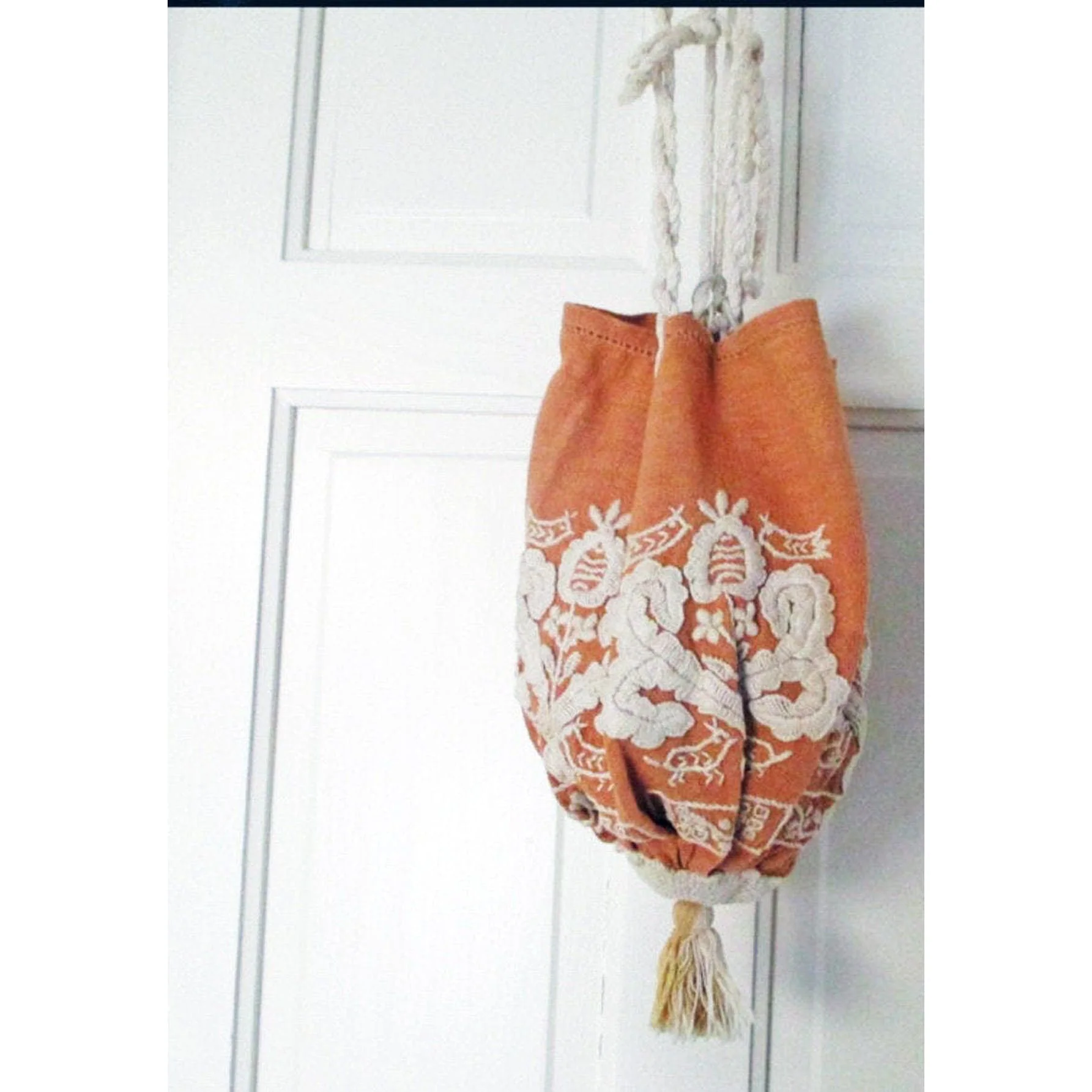 Edwardian Handmade Embroidered Pouch Purse - Image 4