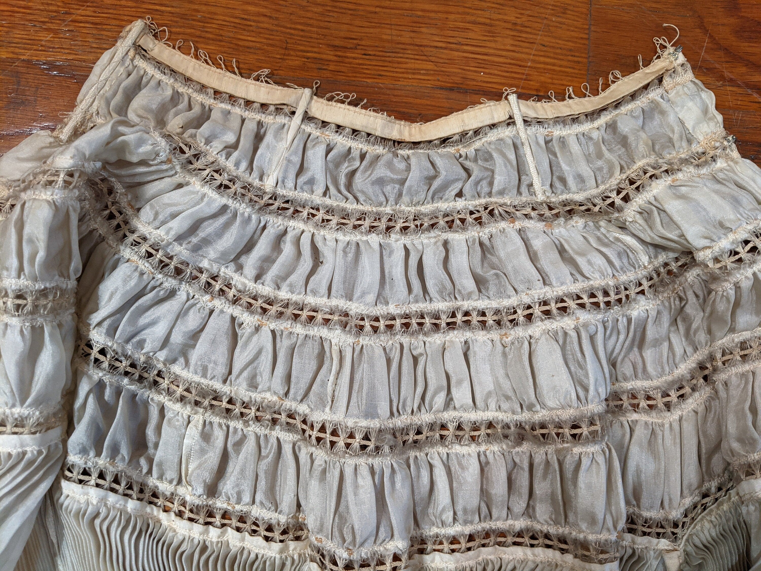 Edwardian Ethereal Silk Pleated Dress Antique Edwardian Clothing Historical Fashion - Image 8