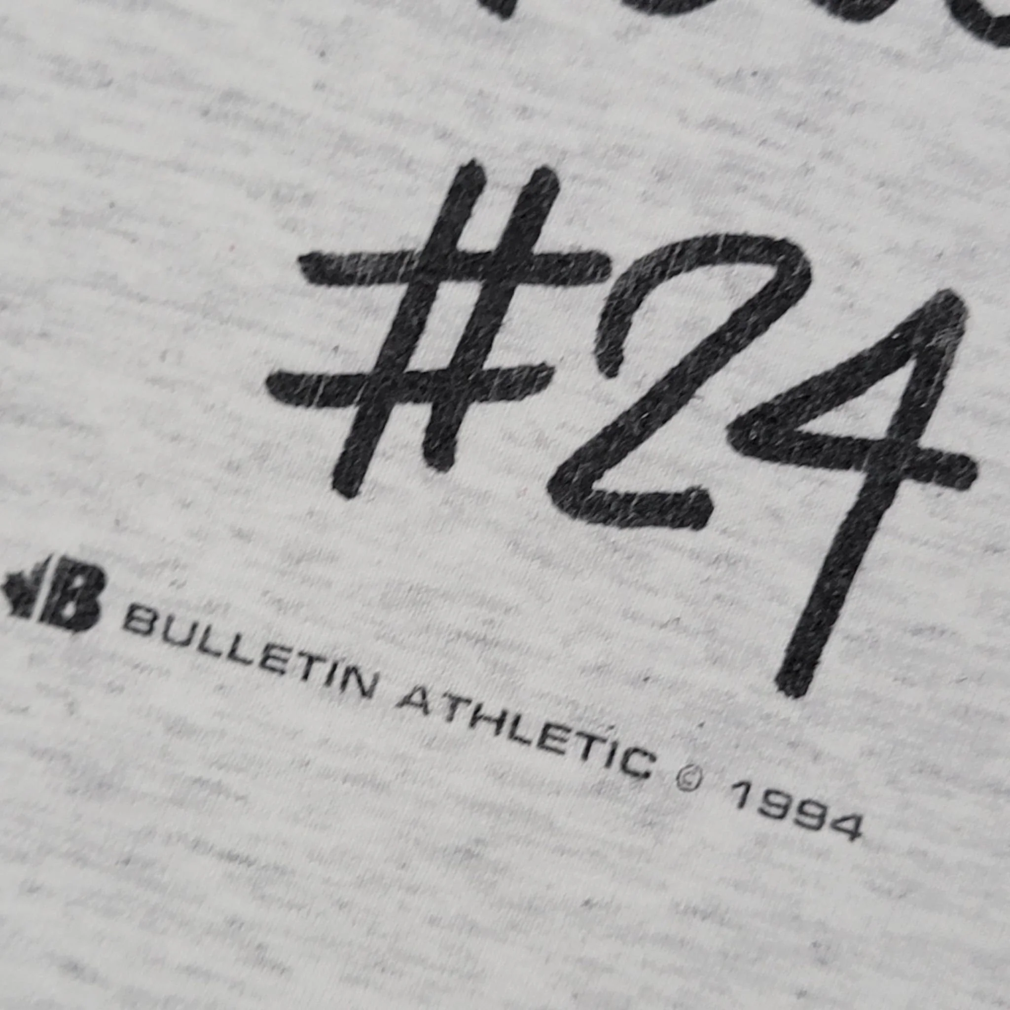 Ehc Kloten Switzerland Vintage 90s Felix Hollenstein T-Shirt Single Stitch Bulletin Athletics Heather Gray Size Large - Image 3