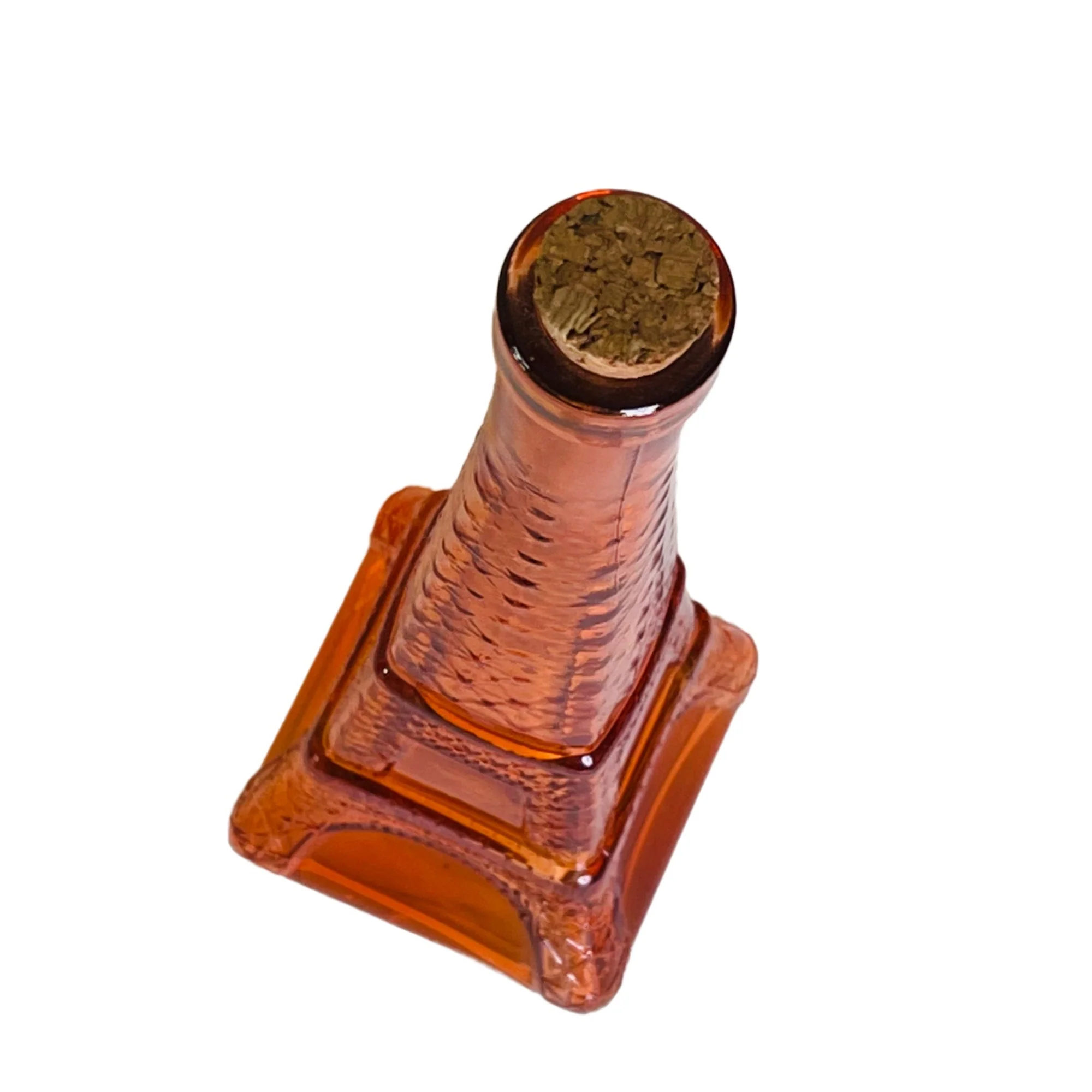 Eiffel Tower Bottle Glass Decanter W Cork Liquor - Image 6