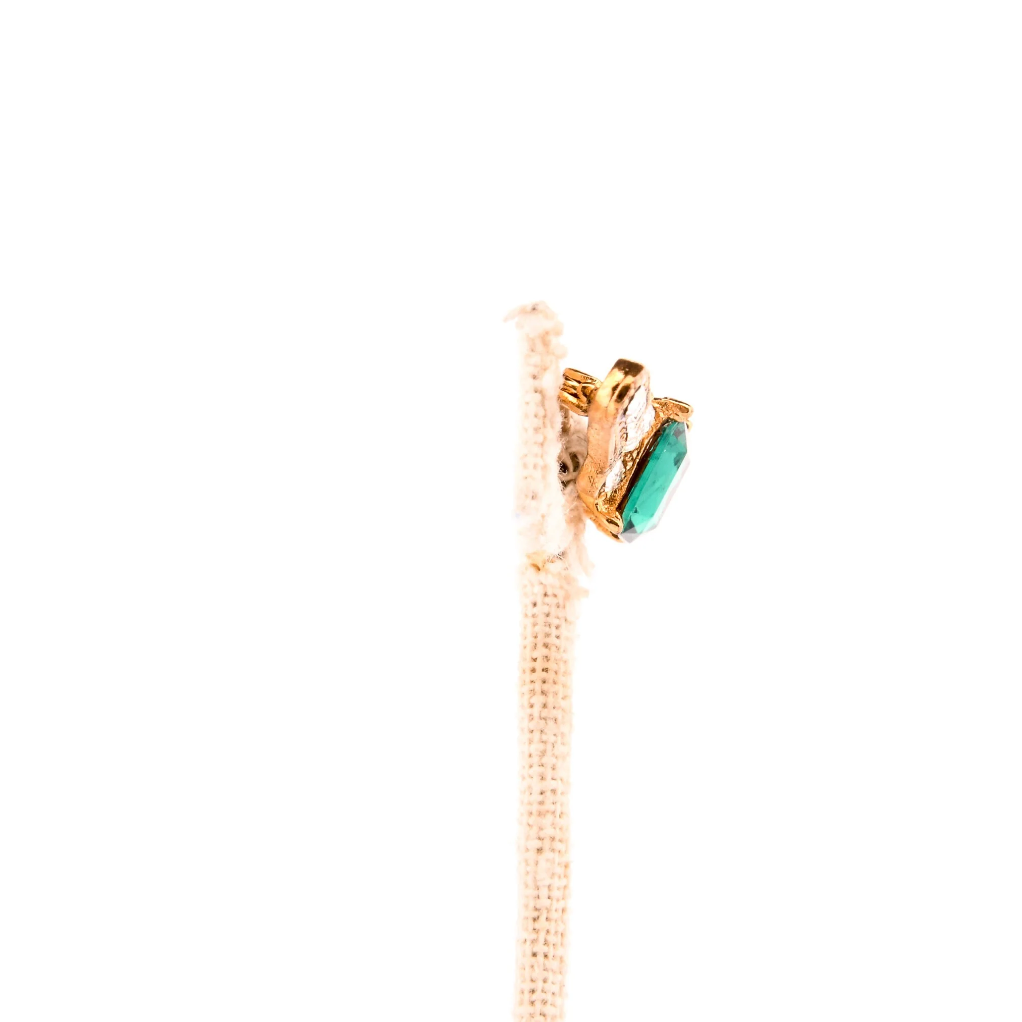 Emerald Flight of Fancy Aviator Art Deco Pin - Image 7