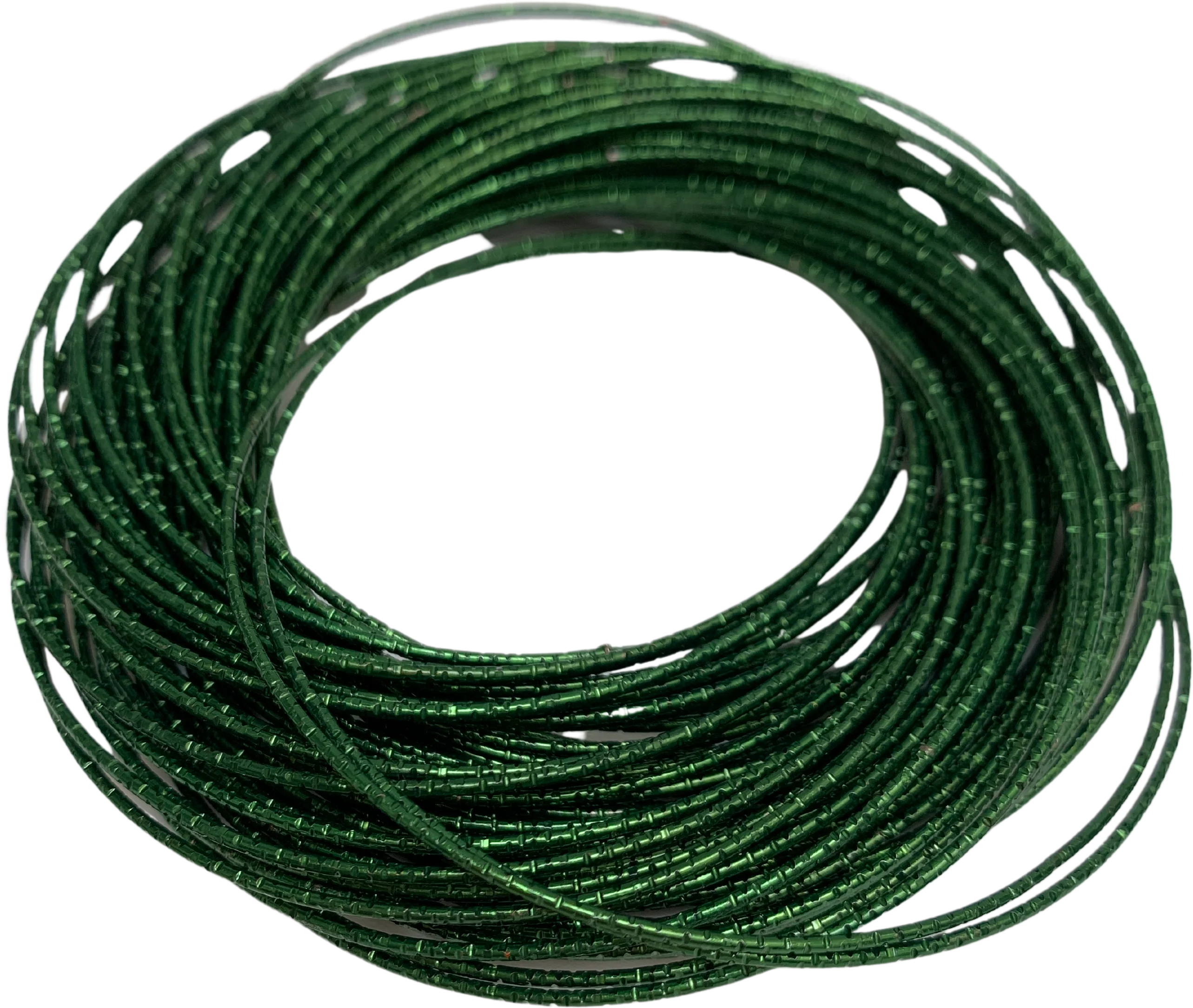 Emerald Green Slinky Hoop Bracelet