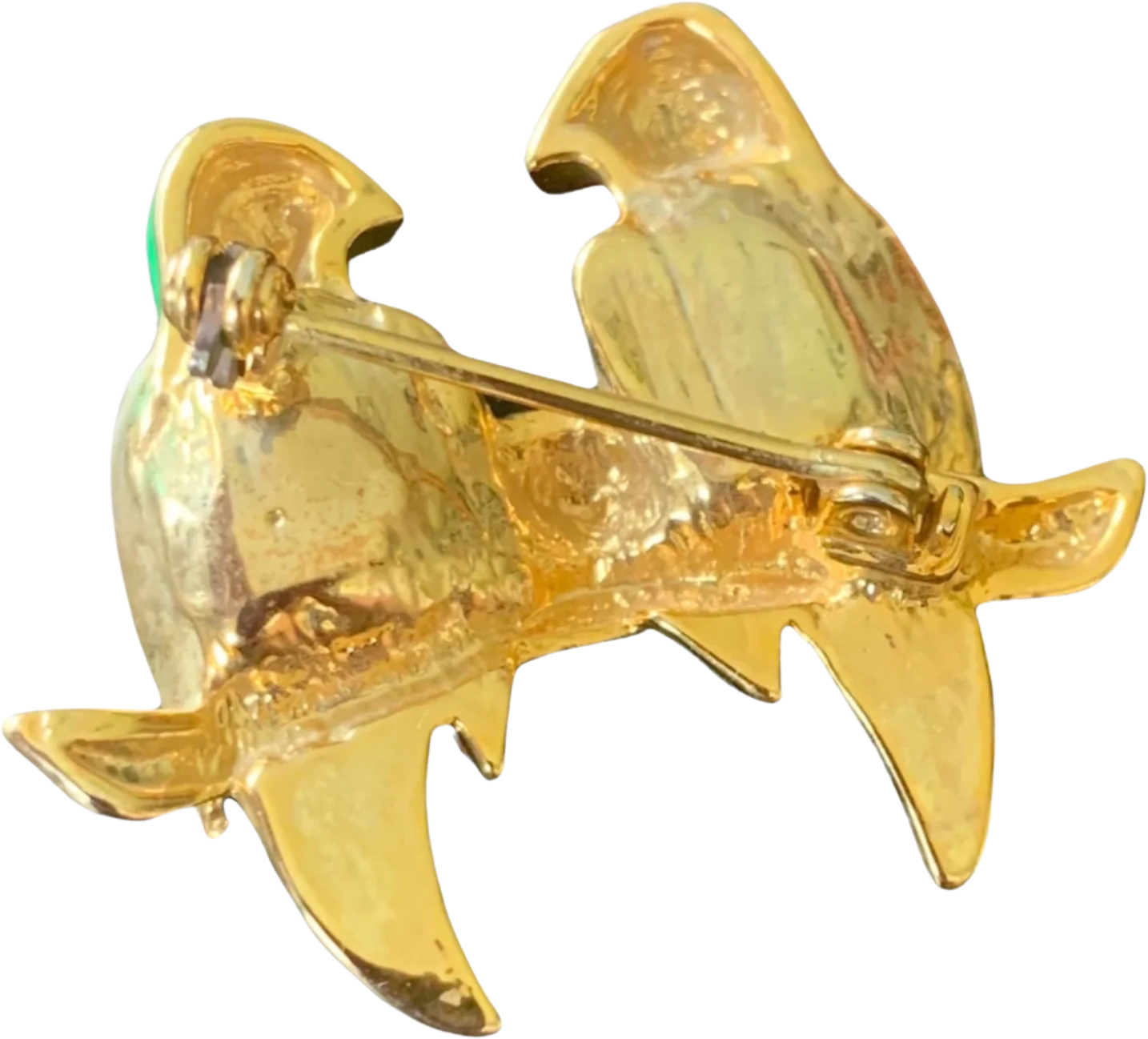 Enamel Jelly Belly Rhinestone Parrot Brooch - Image 2