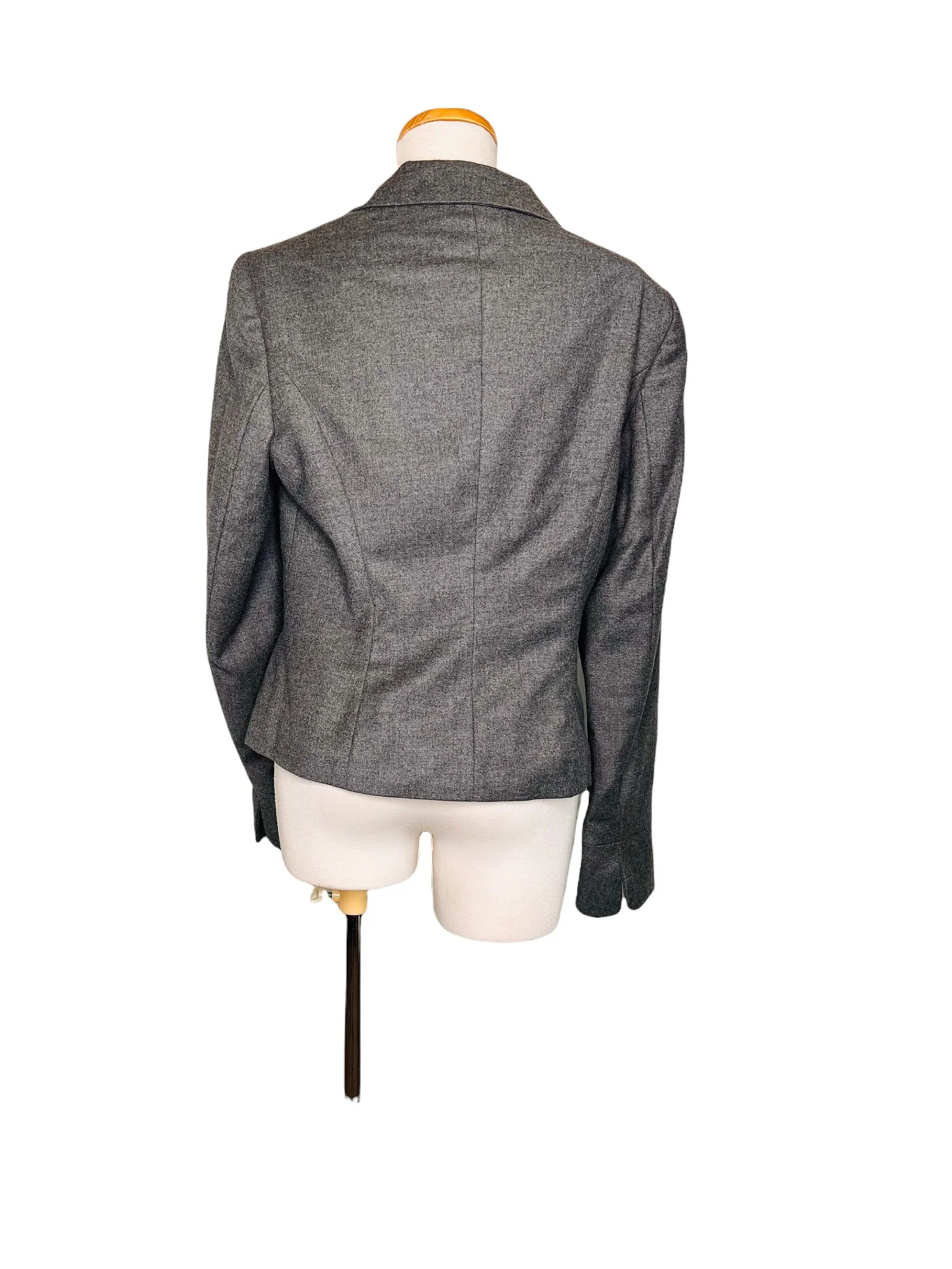 Escada Vintage Blazer Wool Cashmere Blend Gray by Escada - Image 3