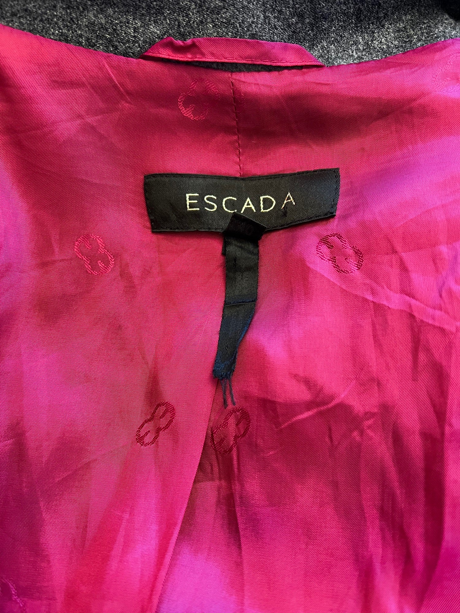 Escada Vintage Blazer Wool Cashmere Blend Gray by Escada - Image 8