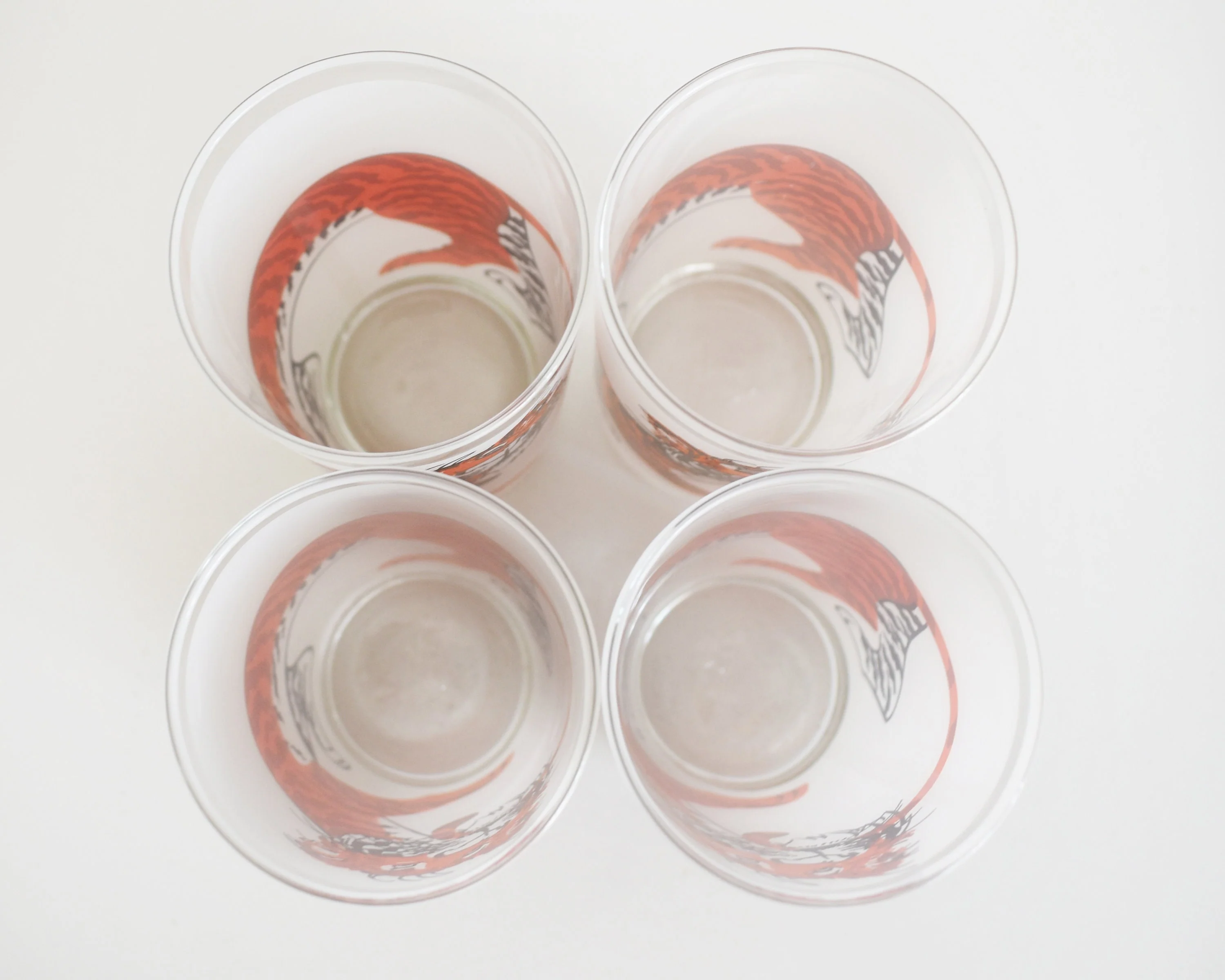 Esso Tiger Glasses Vintage 60s "put a Tiger In Your Tank" Set of Four Tumblers, Mid Century Modern Glasses, Retro Exxon Advertising - Image 6