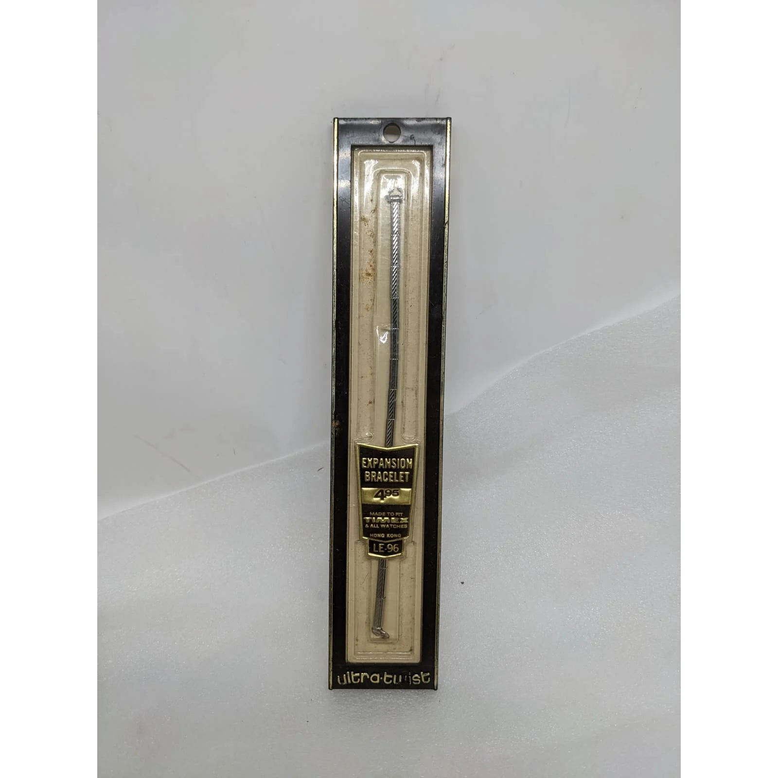 Expansion Bracelet Slim Ultra Twist Vintage Silver Tone Watch Band Vintage Box New - Image 3