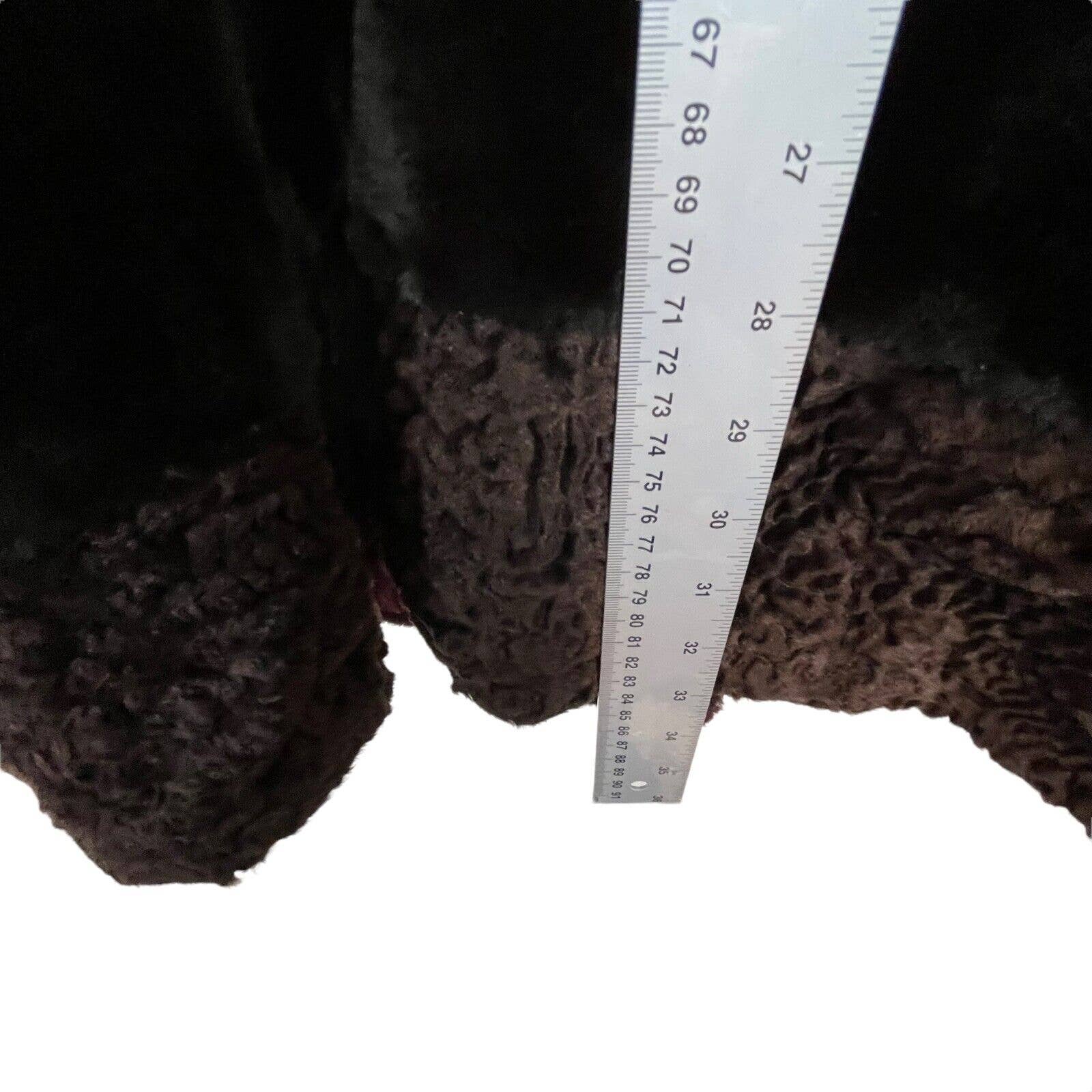 Faux Fur Brown Princess Fairy Glam Coat 60s Temptierra Pile Frog Closure Women by Temptierra - Image 12