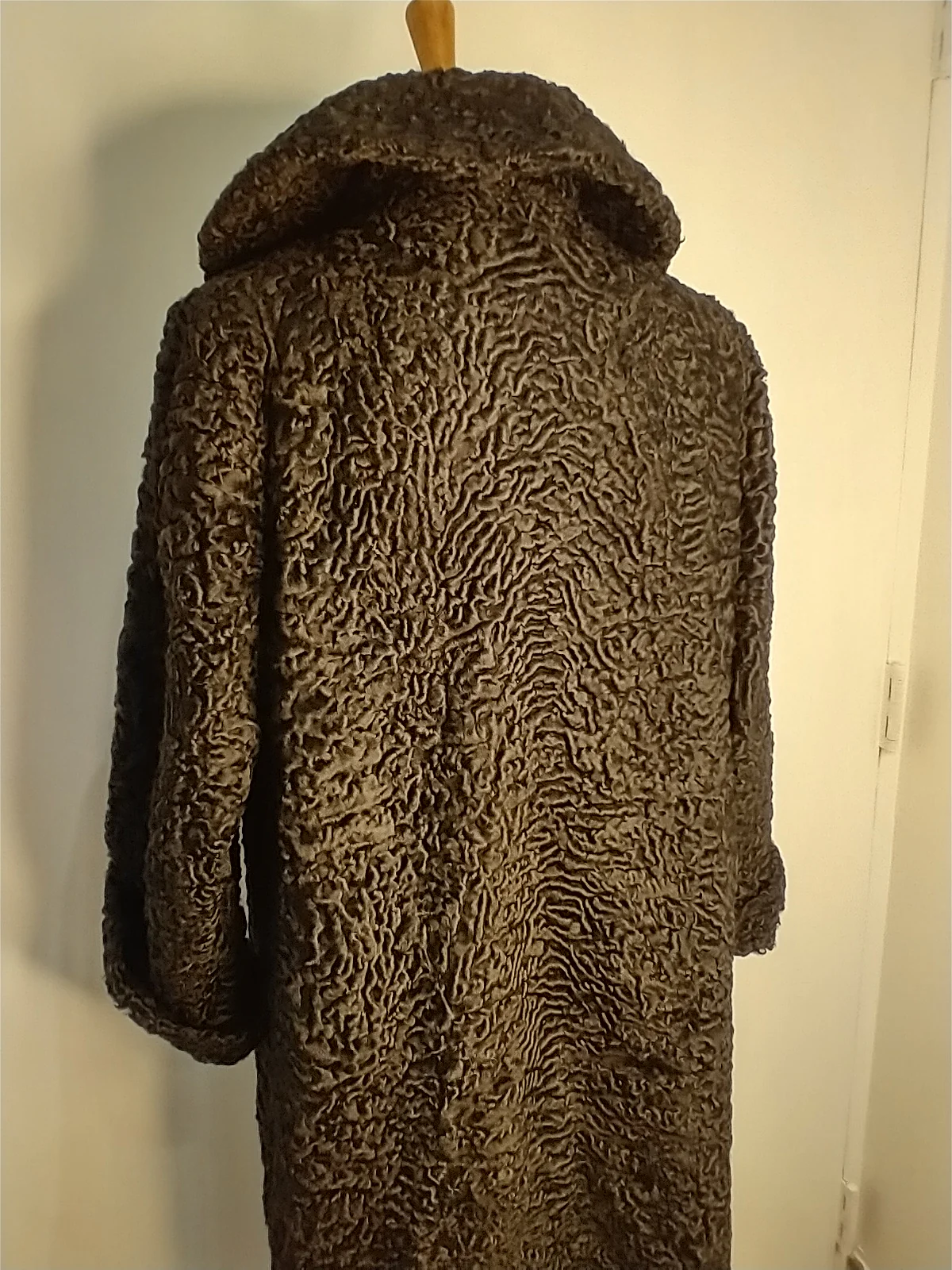 Faux Persian Lamb Swing Coat - Image 4