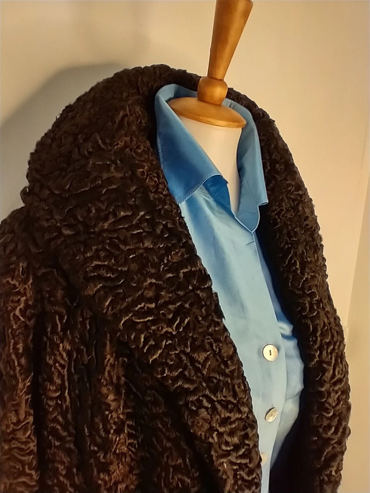 Faux Persian Lamb Swing Coat - Image 8