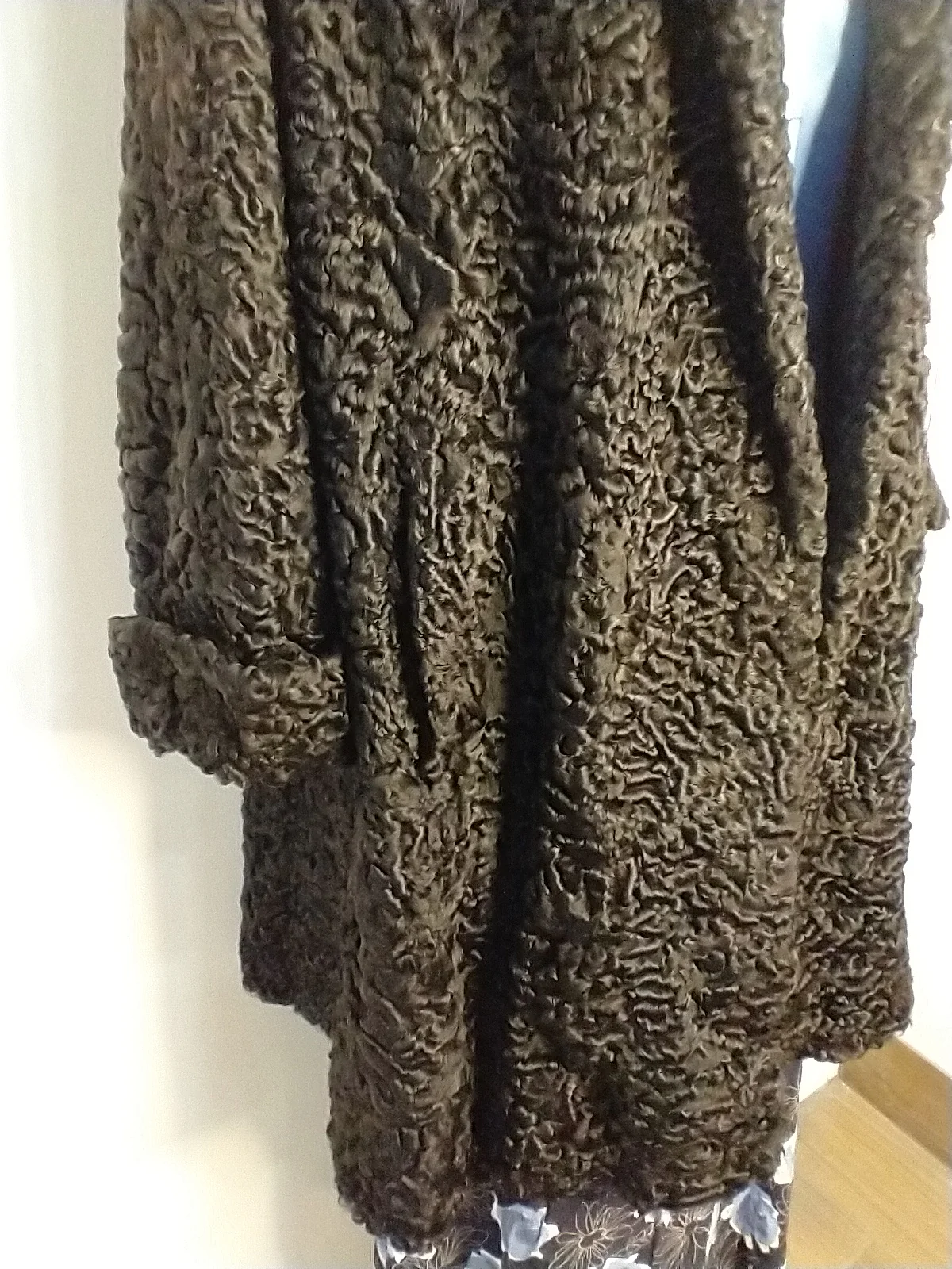 Faux Persian Lamb Swing Coat - Image 9