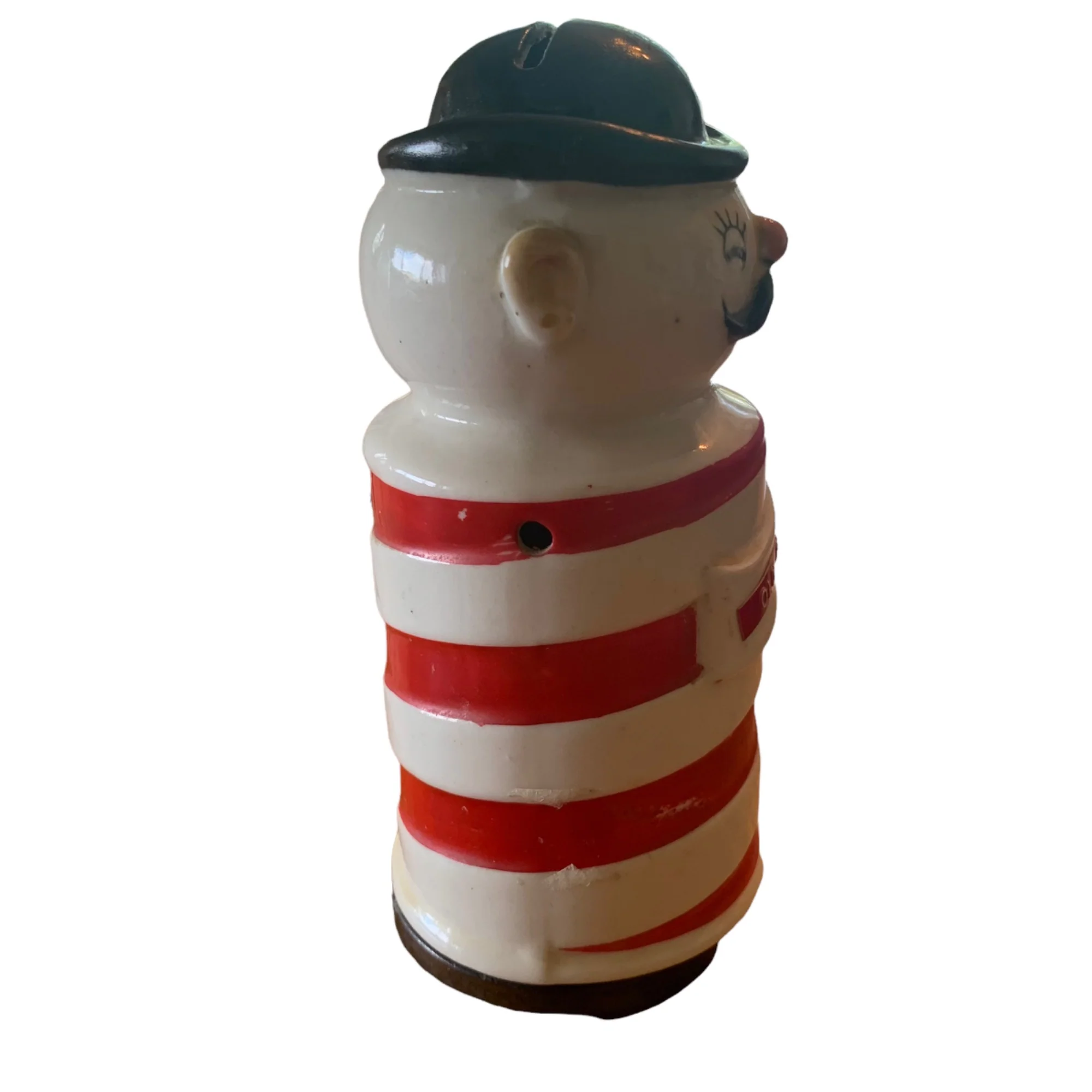 Figural Razor Blade Bank Holder Ceramic Container - Image 7