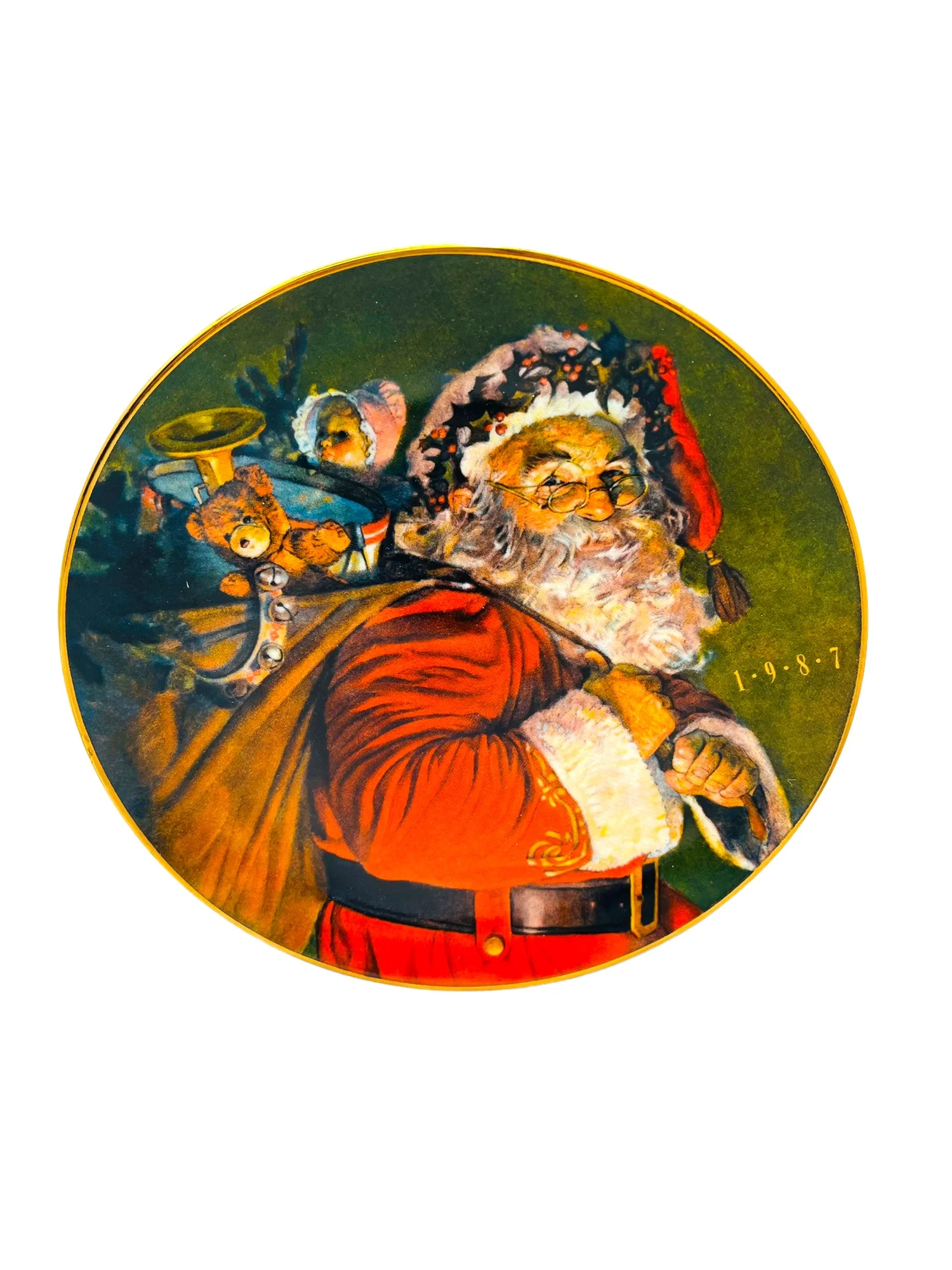 Fine Collectibles 1987 Christmas Plate by Avon - Image 3