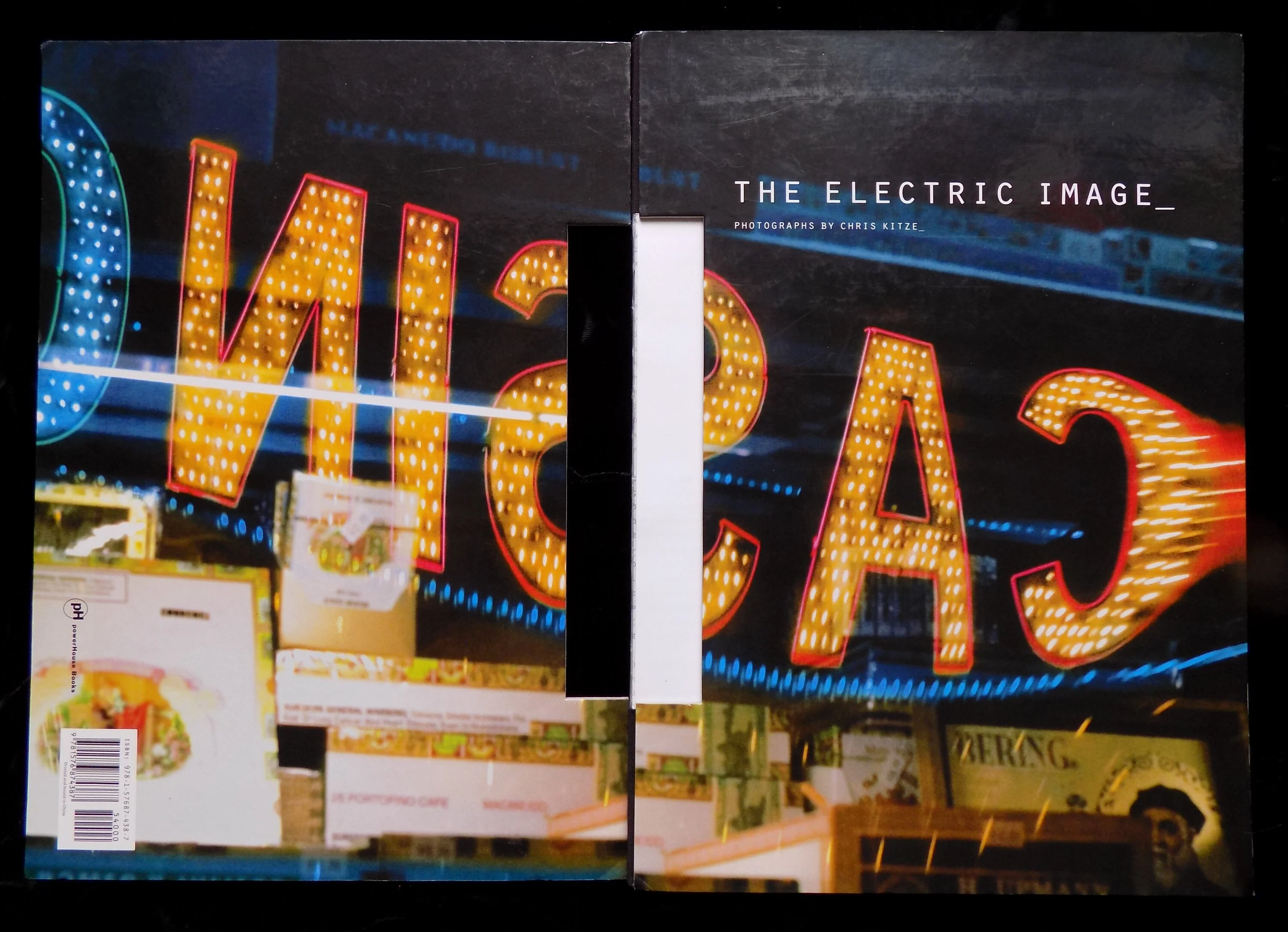 First Edition Signed "the Electric Image" by Chris Kitze Art Book Photography Neon by Chris Kitze